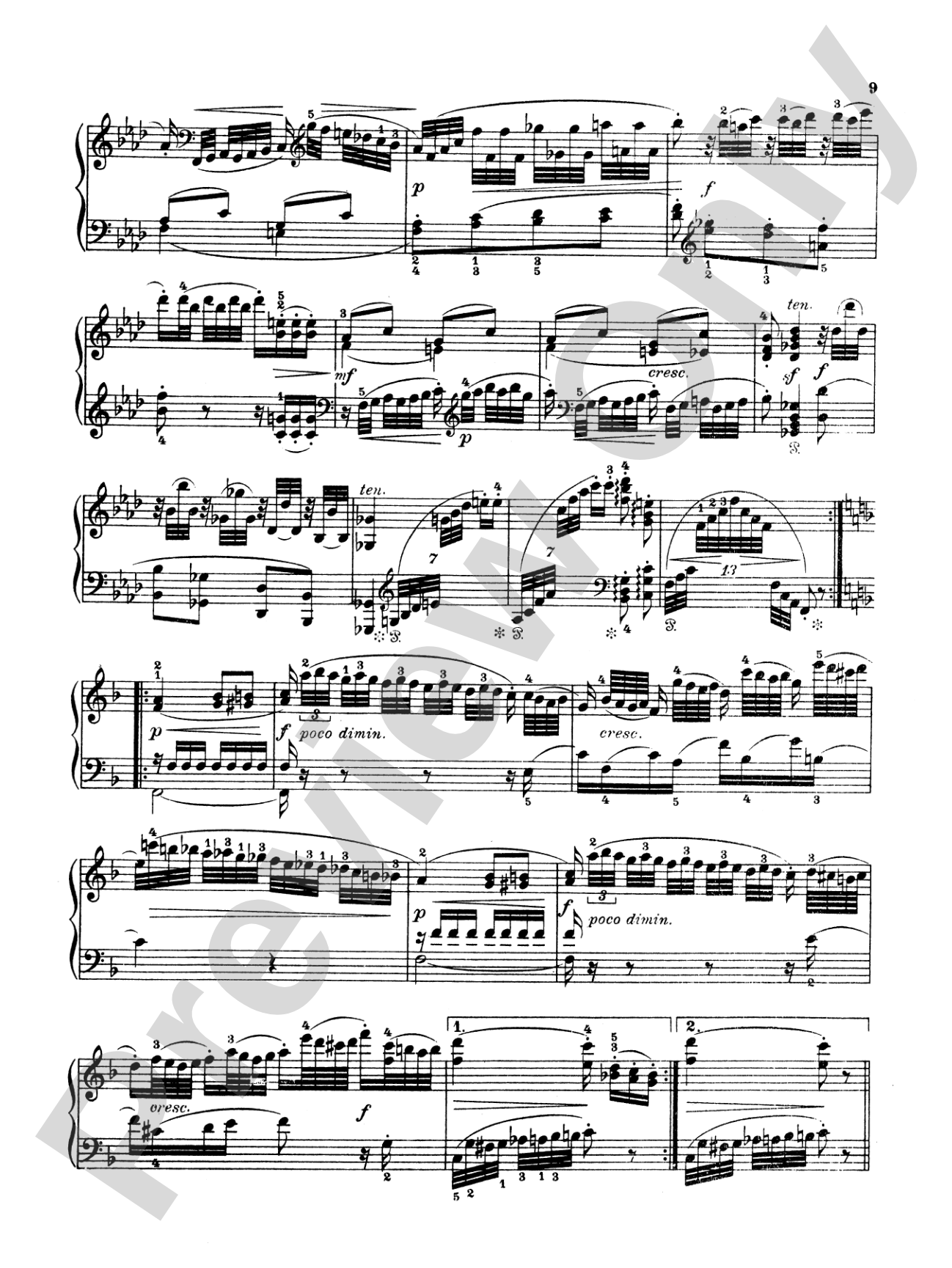 Haydn: Eight Various Compositions: Piano Book