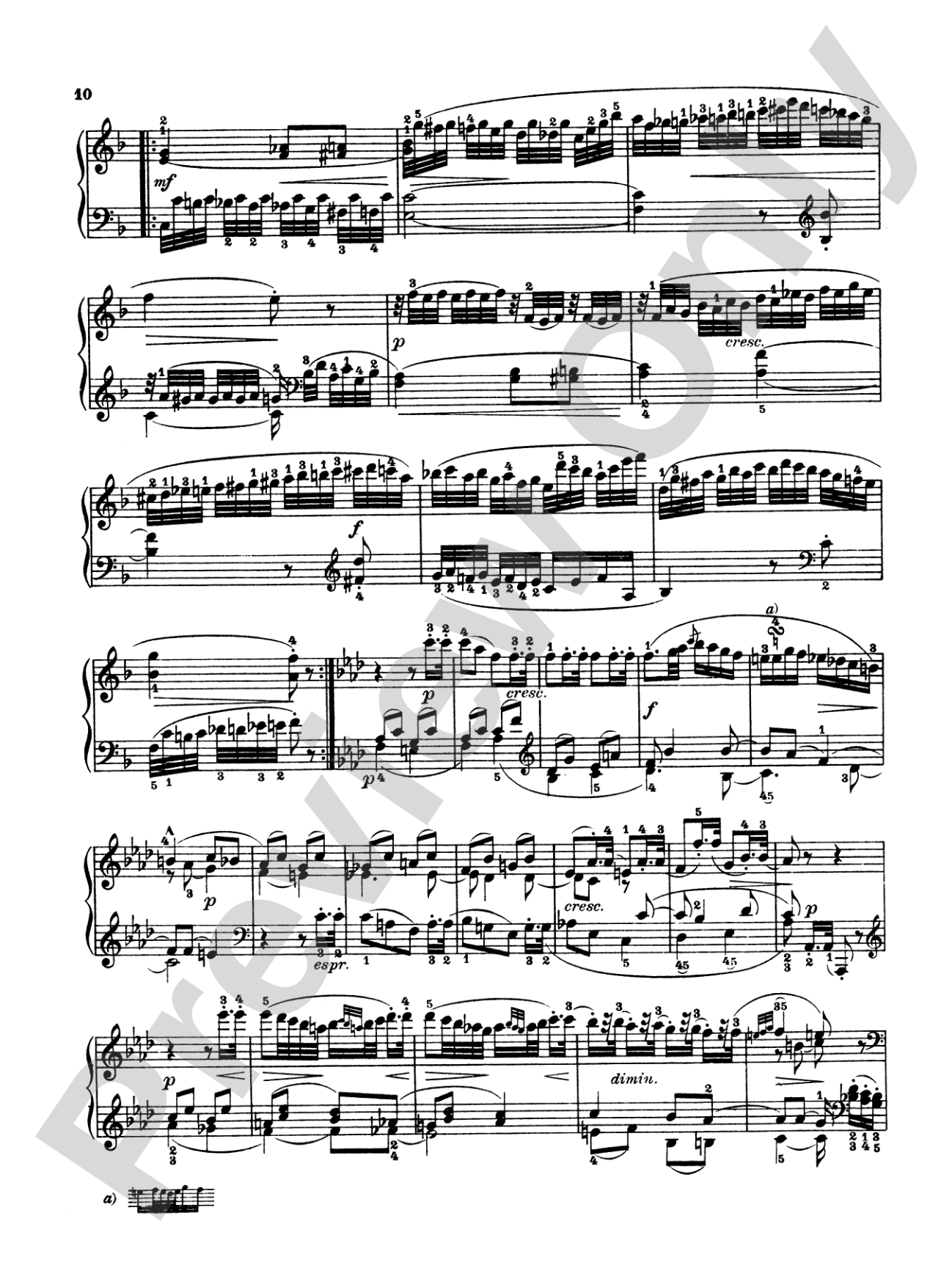 Haydn: Eight Various Compositions: Piano Book