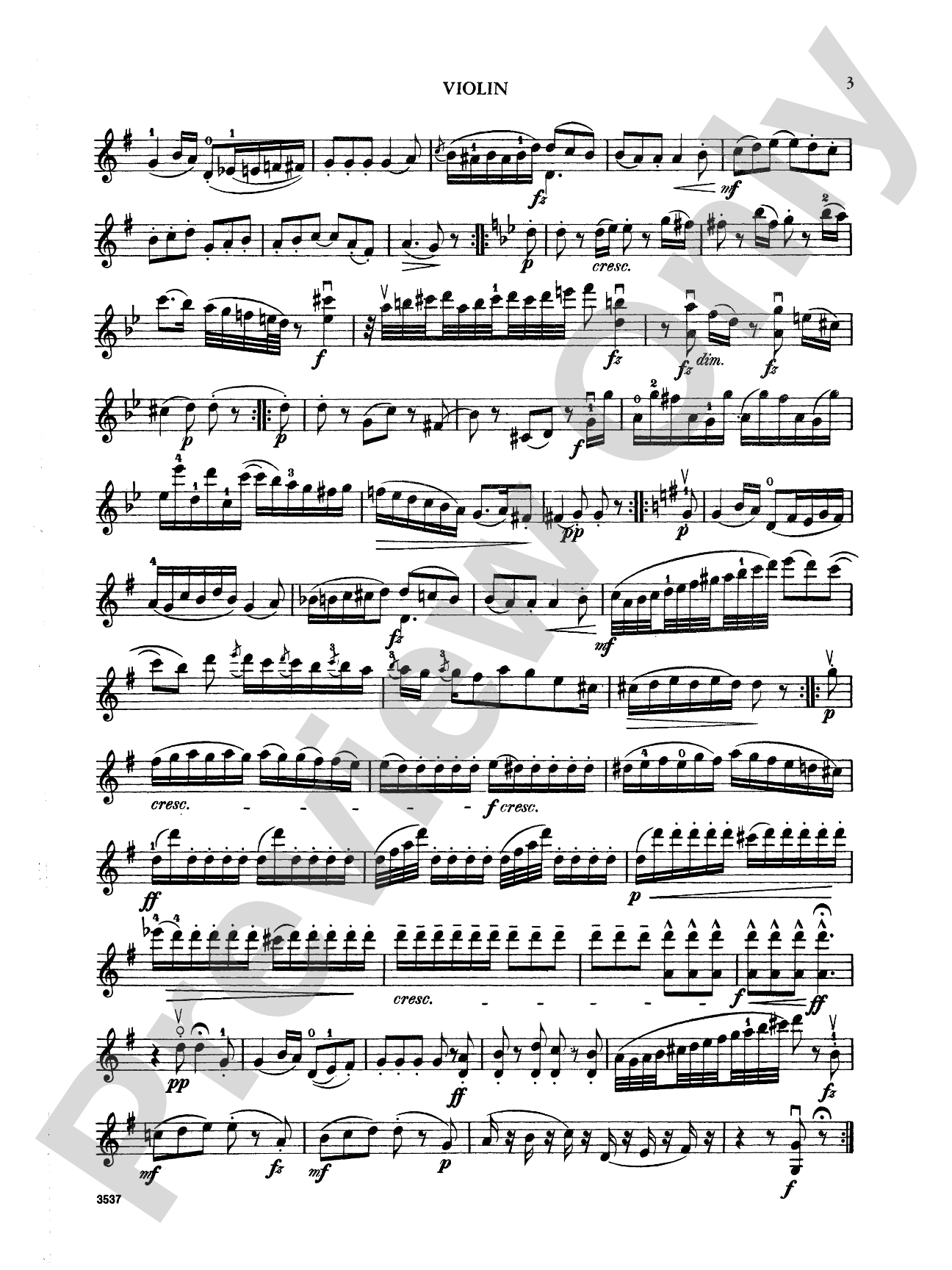 Haydn: Three Trios, Op. 53: String Trio Book