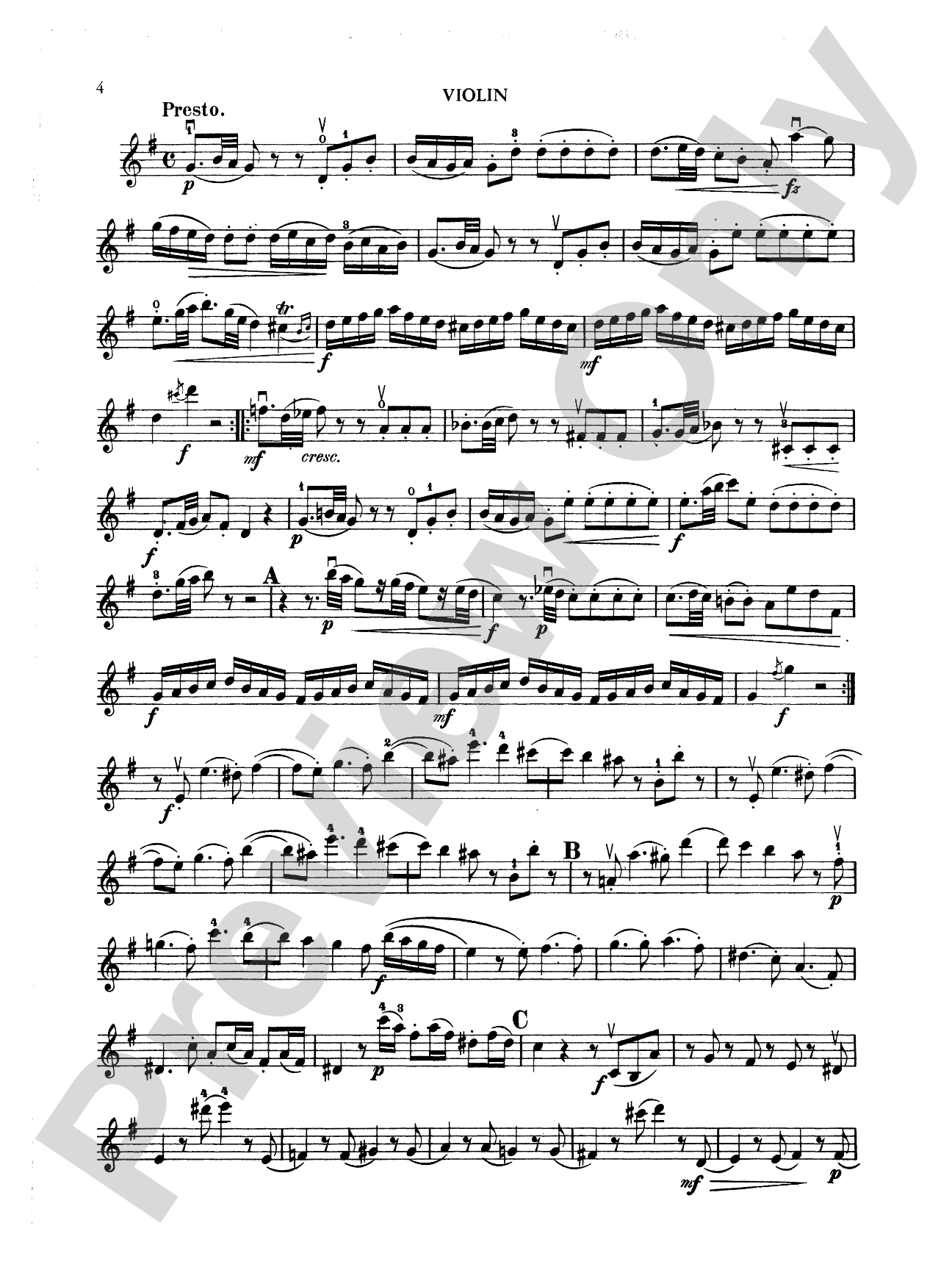 Haydn: Three Trios, Op. 53: String Trio Book