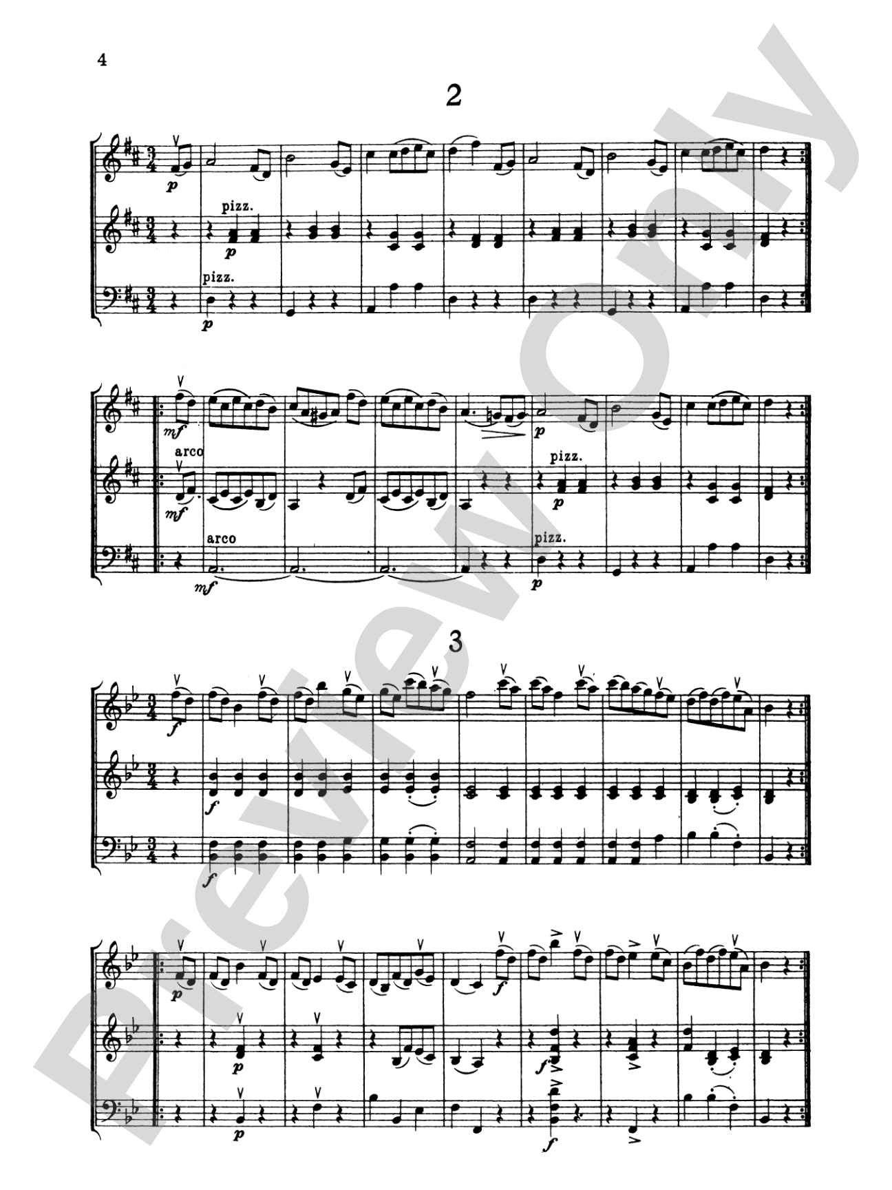 Haydn: Twelve German Dance (Score & Parts, arranged)