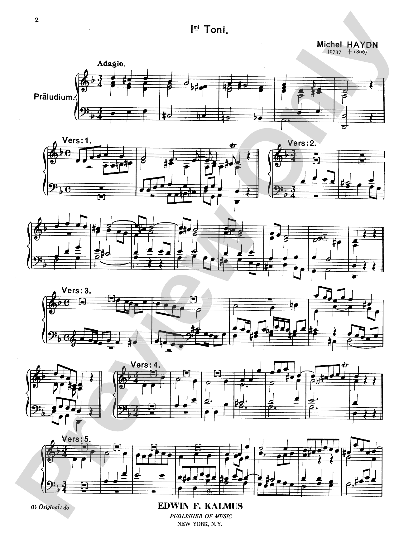 Haydn: Brief Elaborations: Organ Book