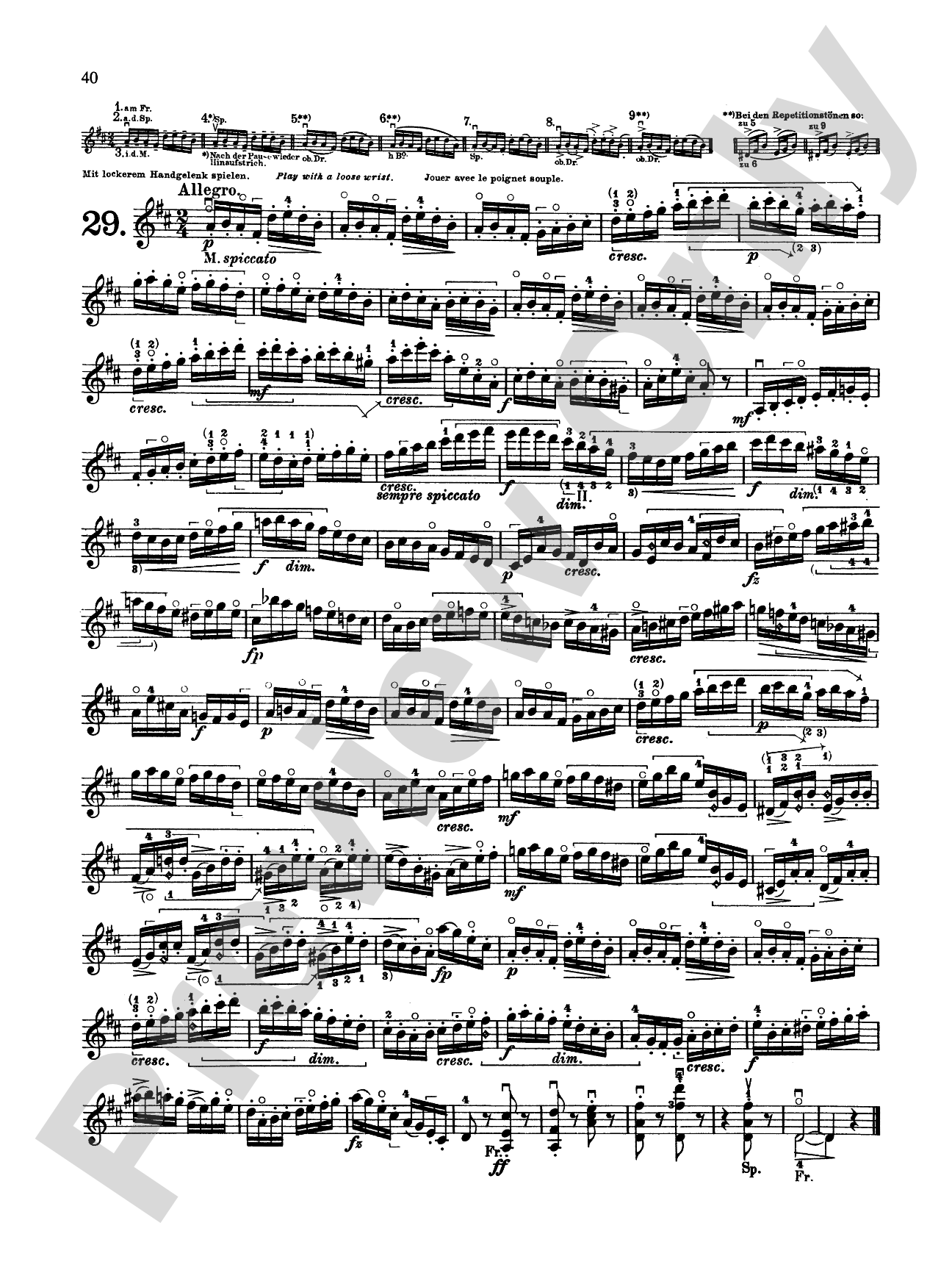 Kayser: Thirty-Six Etudes, Op. 20