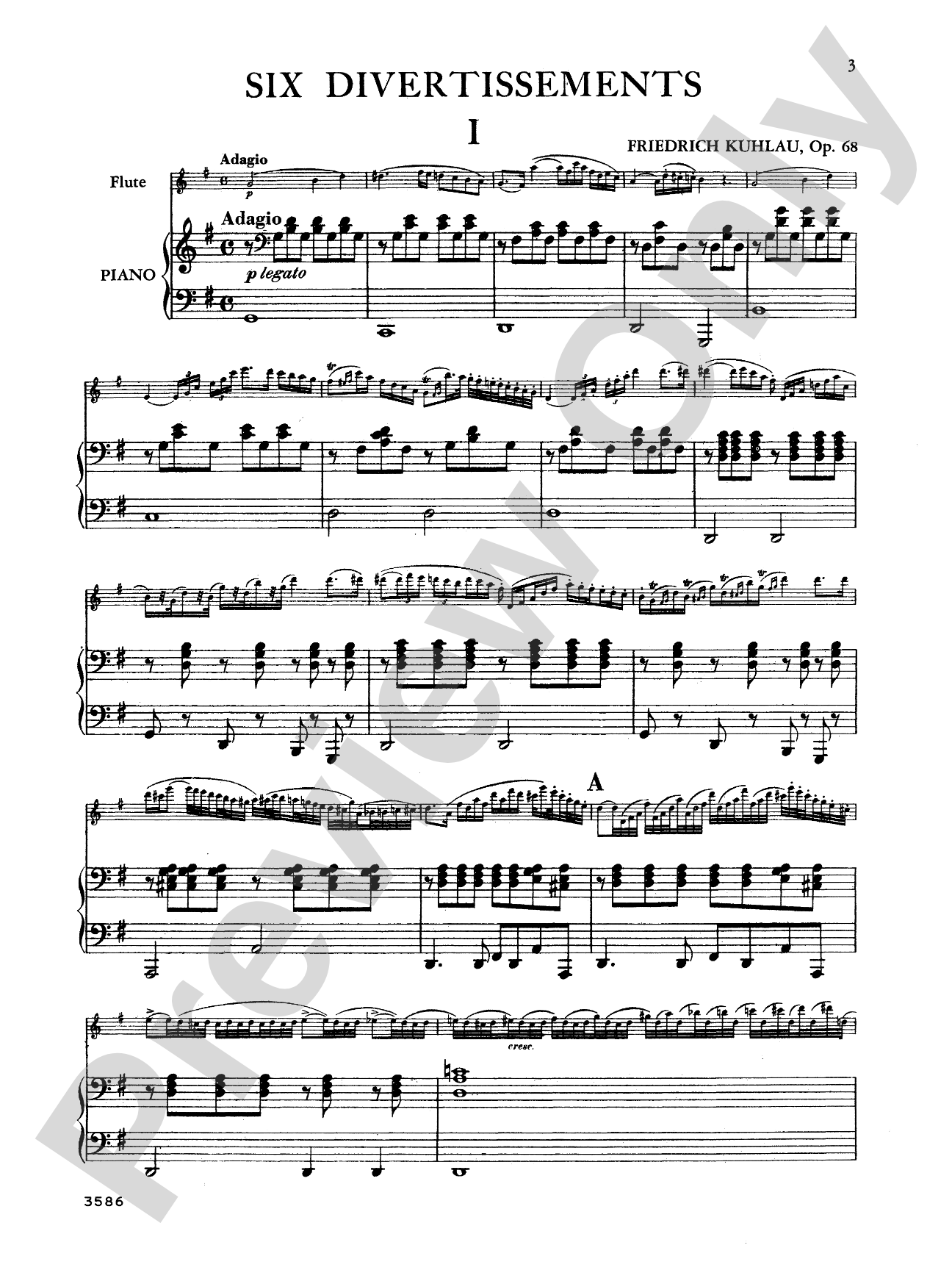 Kuhlau: Six Divertissements, Op. 68