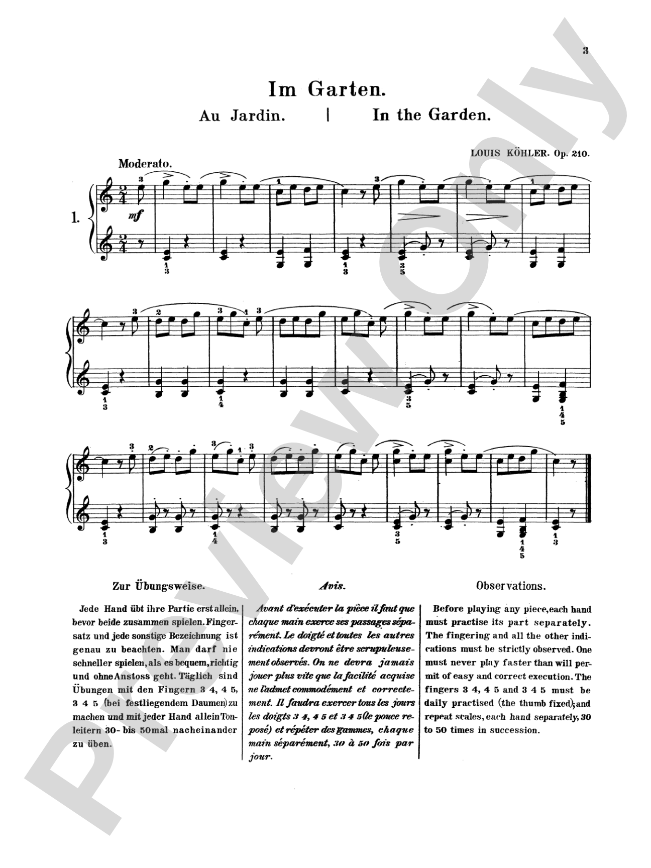 Köhler: Children's Album, Op. 210: Piano Book