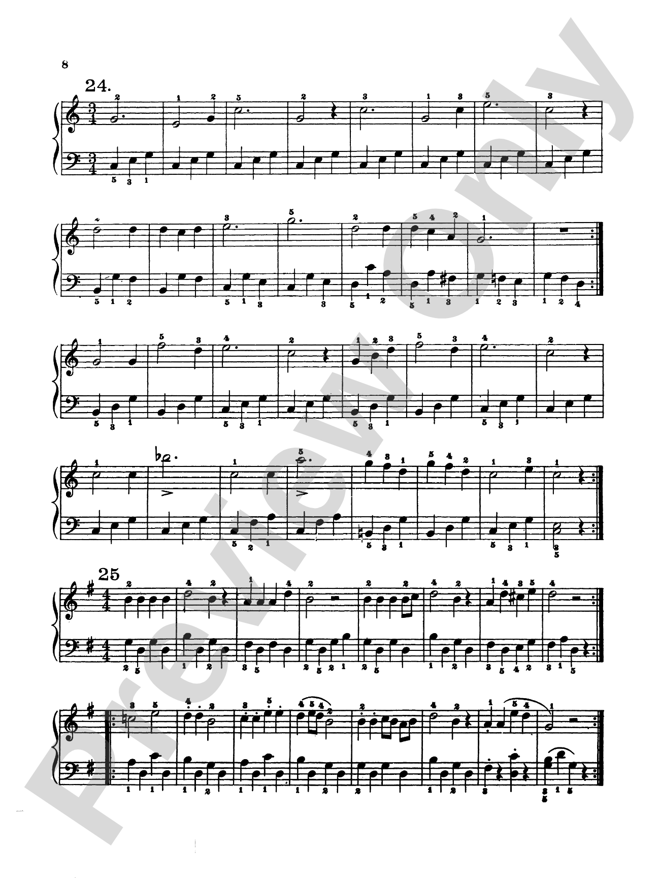Köhler: The Very Easiest Studies, Op. 190: Piano Book