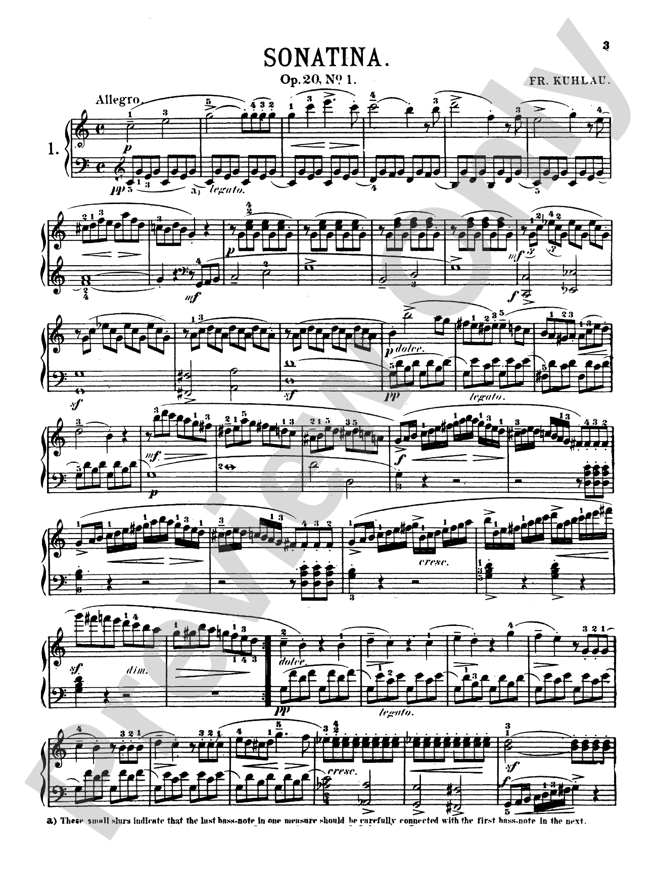 Kuhlau: Sonatinas (Volume I): Piano Book
