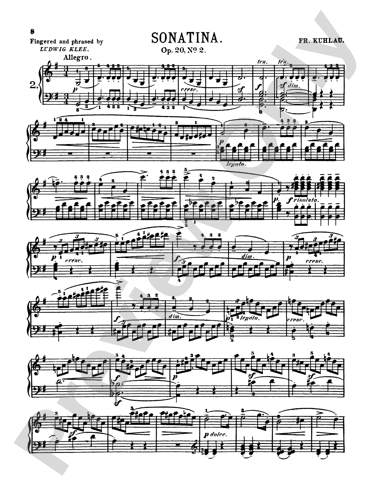 Kuhlau: Sonatinas (Volume I)
