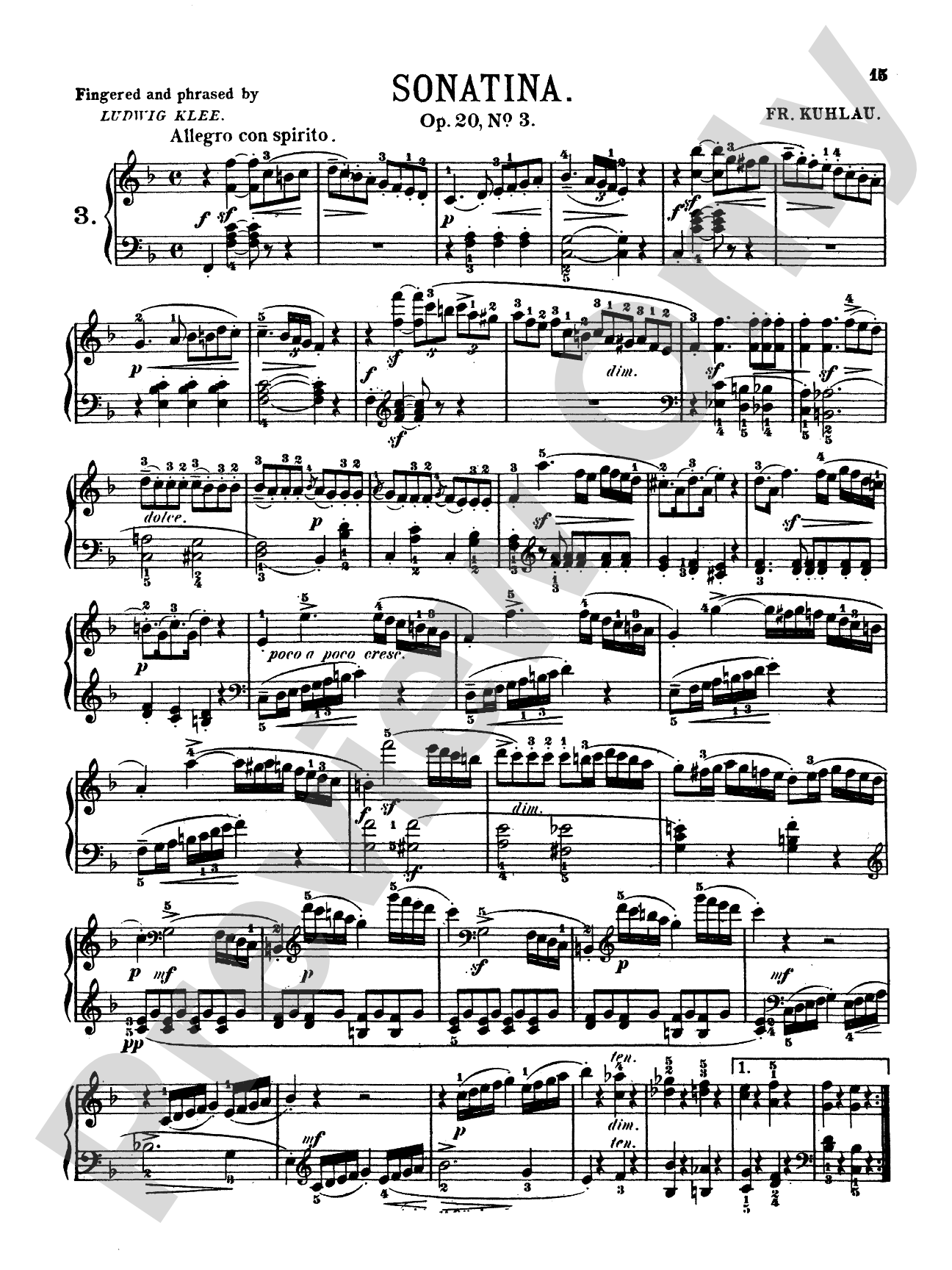 Kuhlau: Sonatinas (Volume I)
