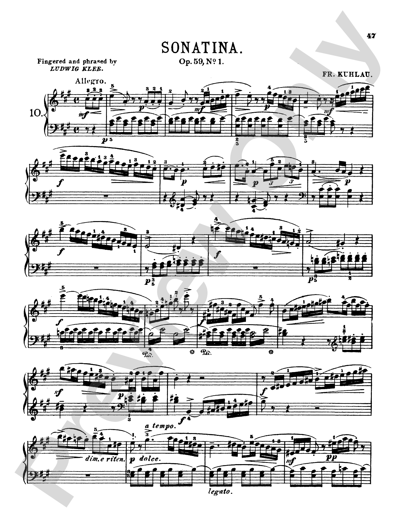 Kuhlau: Sonatinas (Volume I)