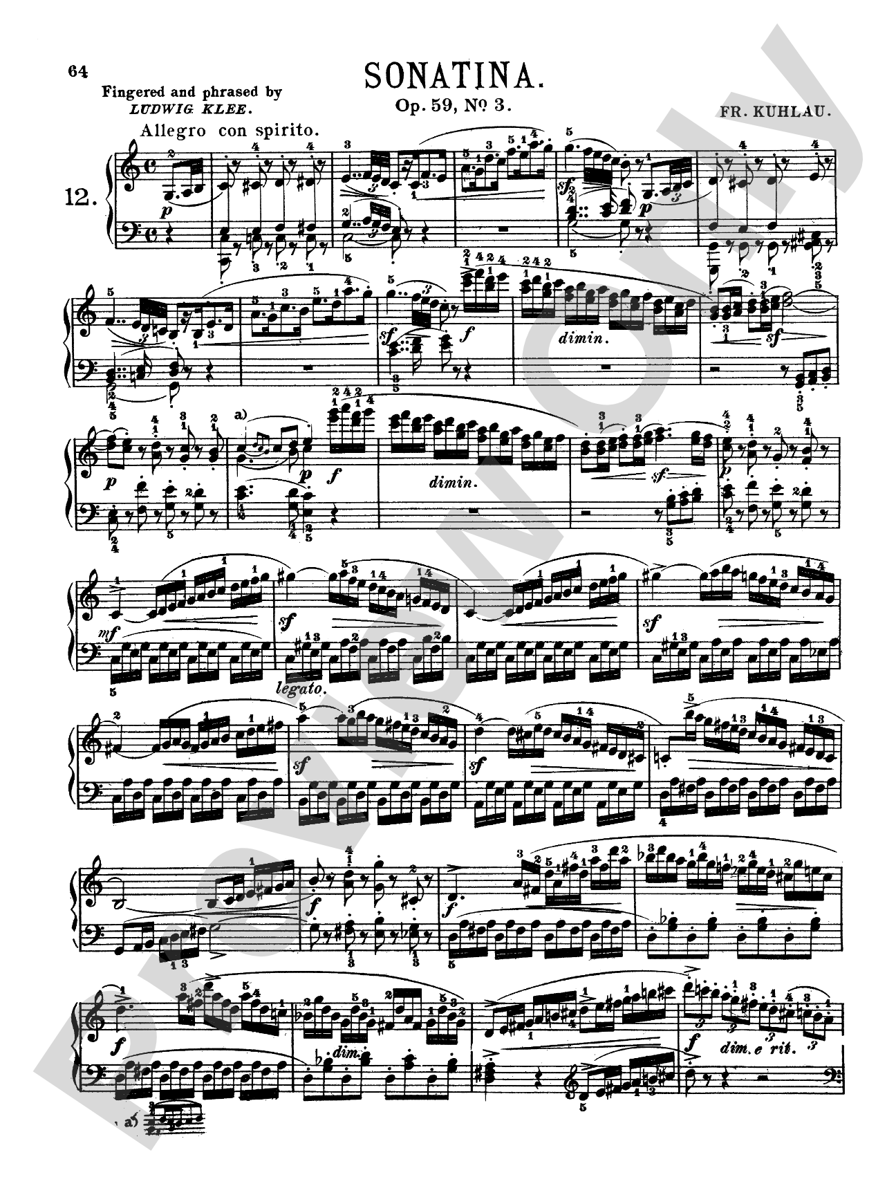 Kuhlau: Sonatinas (Volume I)