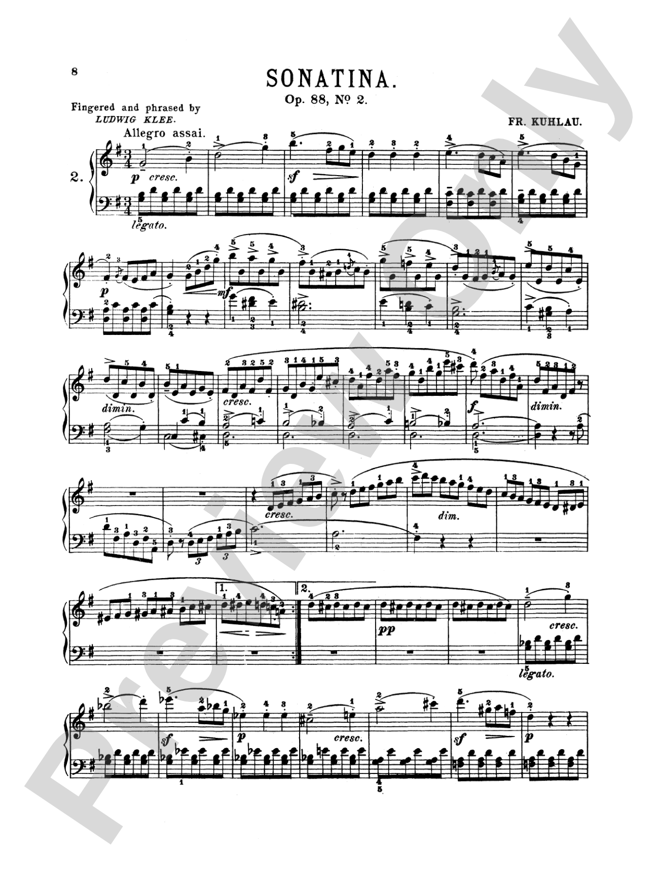 Kuhlau: Sonatinas (Volume II)