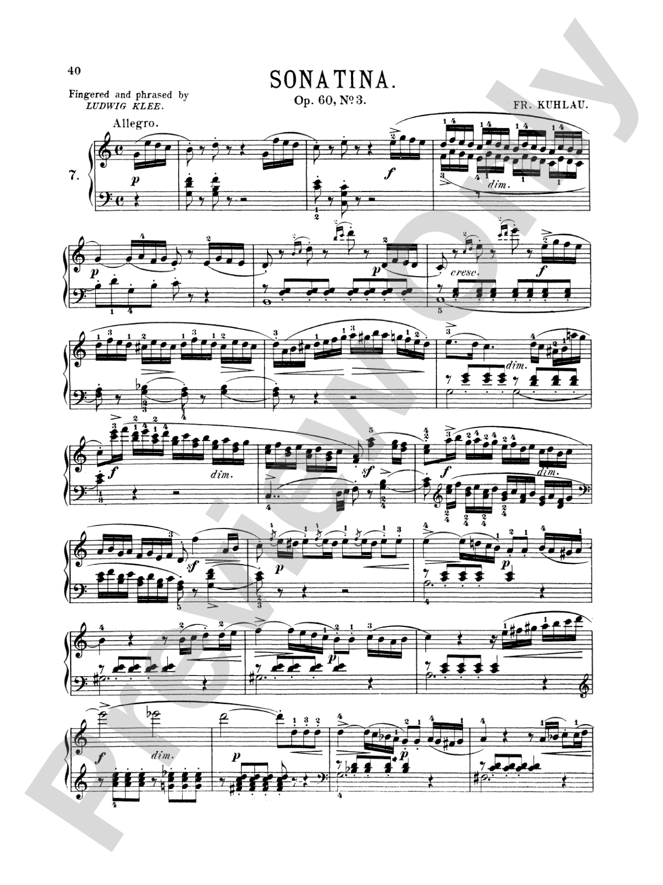 Kuhlau: Sonatinas (Volume II)