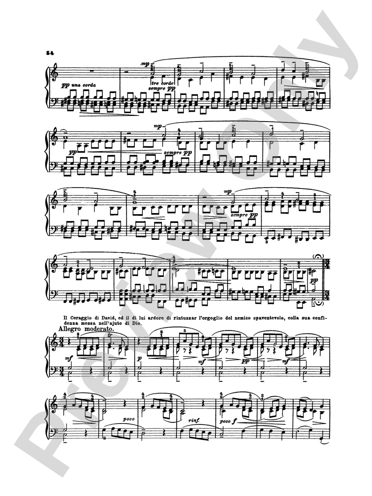 Kuhnau: Sonata, "David and Goliath": Piano