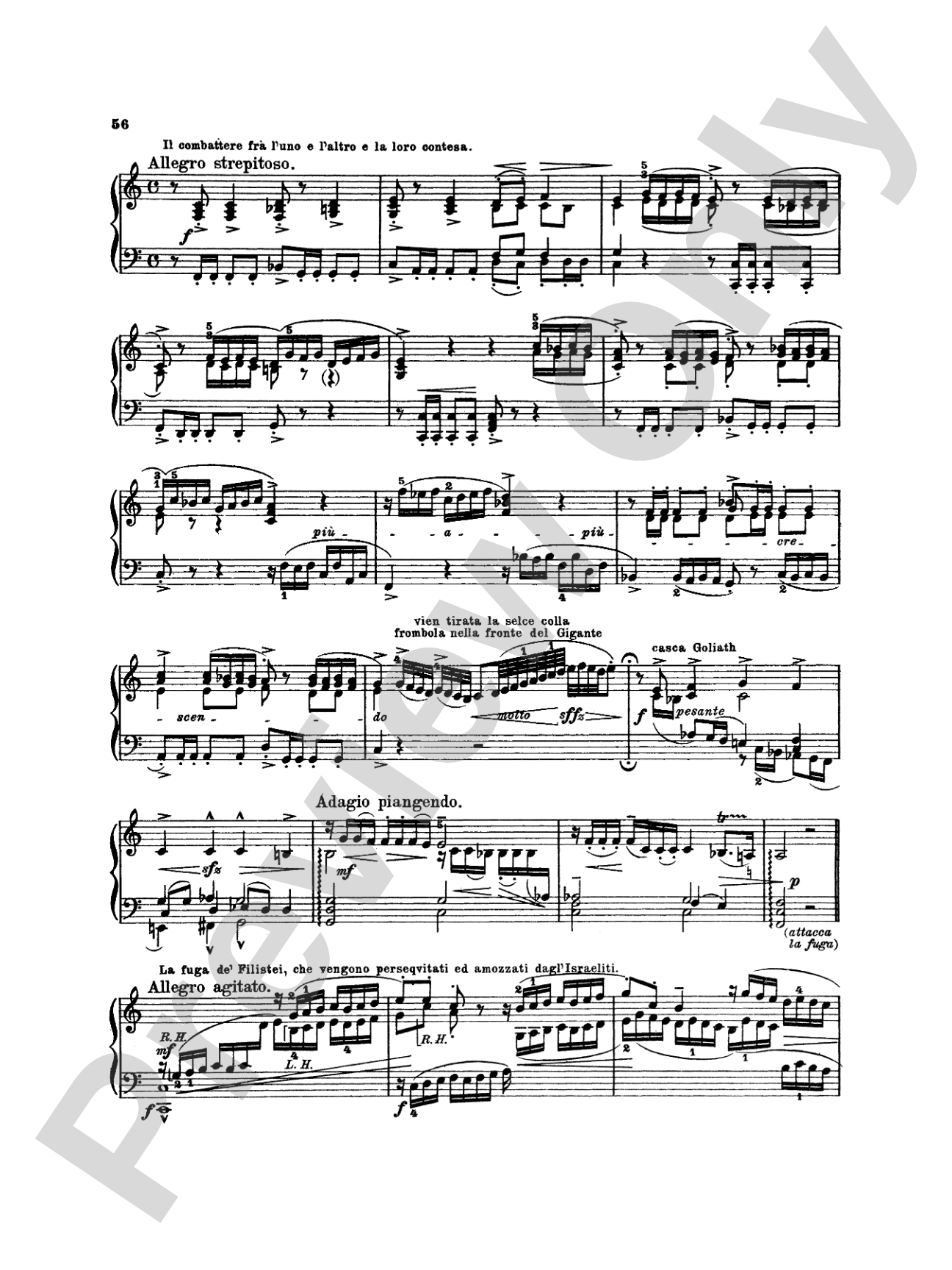 Kuhnau: Sonata, "David and Goliath": Piano