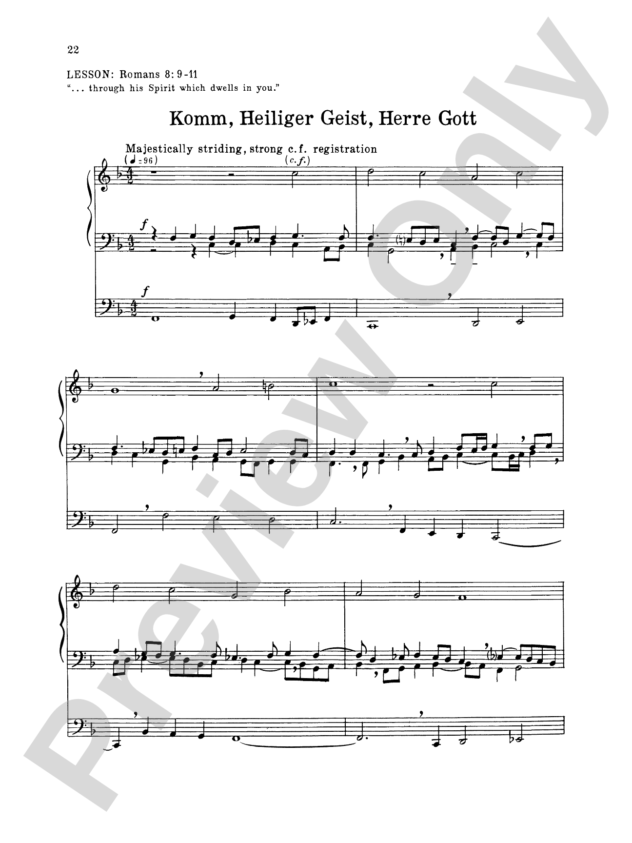 Krapf: Various Hymn Settings