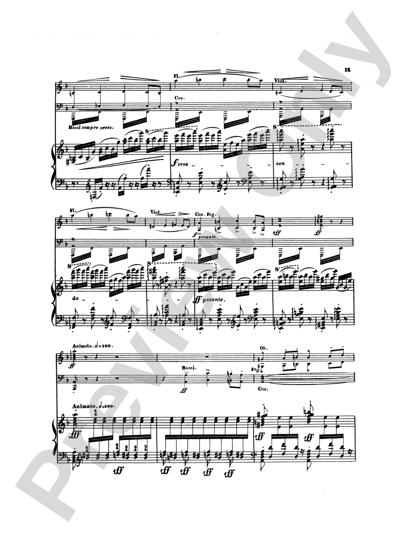 Litolff: Concerto Symphonique, Op. 102: Piano Duo (2 Pianos, 4 Hands) Book (2 copies required)