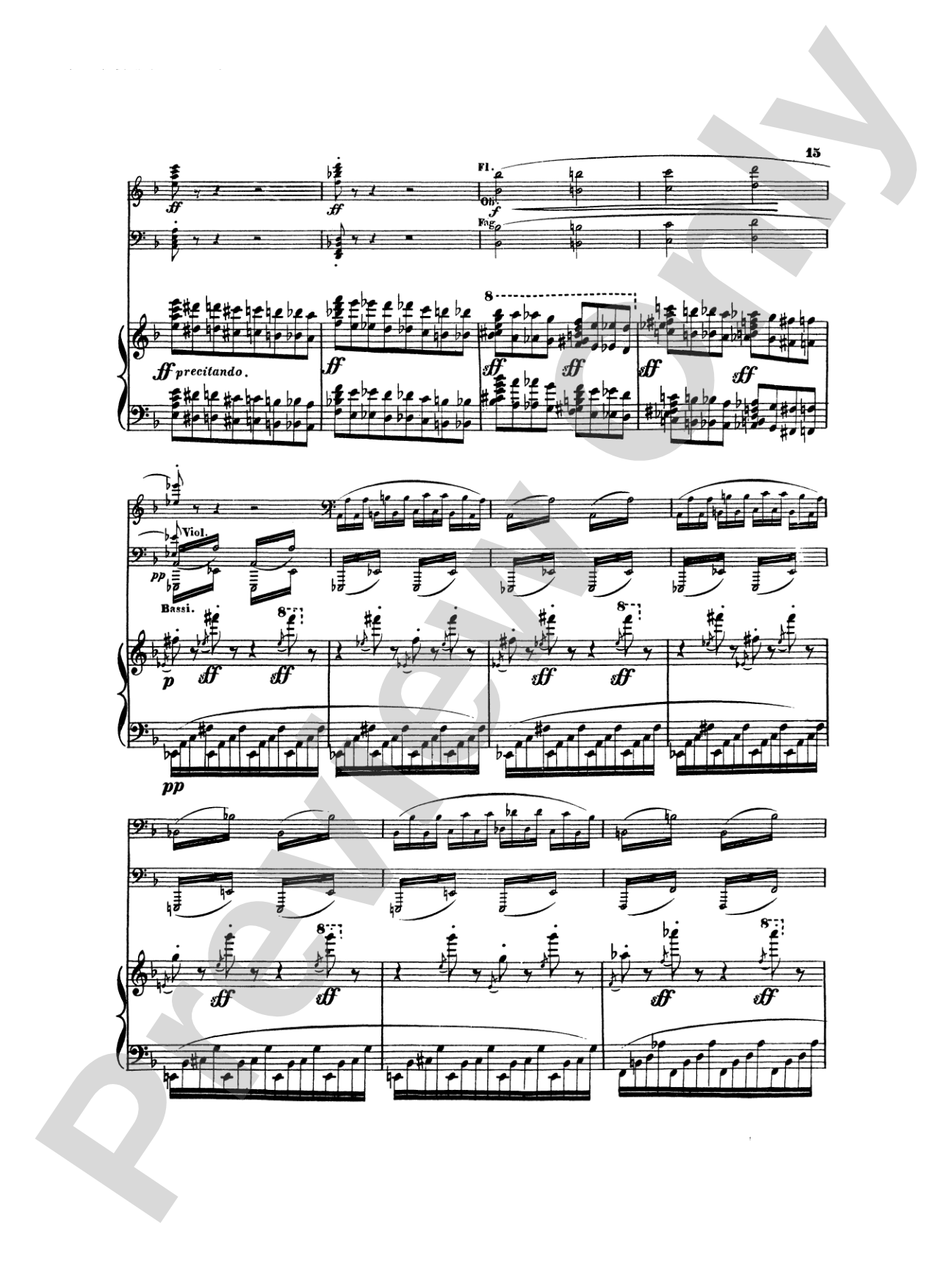 Litolff: Concerto Symphonique, Op. 102: Piano Duo (2 Pianos, 4 Hands) Book (2 copies required)