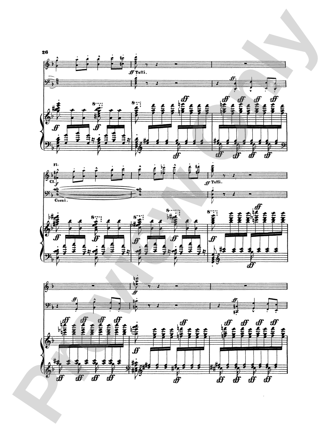 Litolff: Concerto Symphonique, Op. 102: Piano Duo (2 Pianos, 4 Hands) Book (2 copies required)