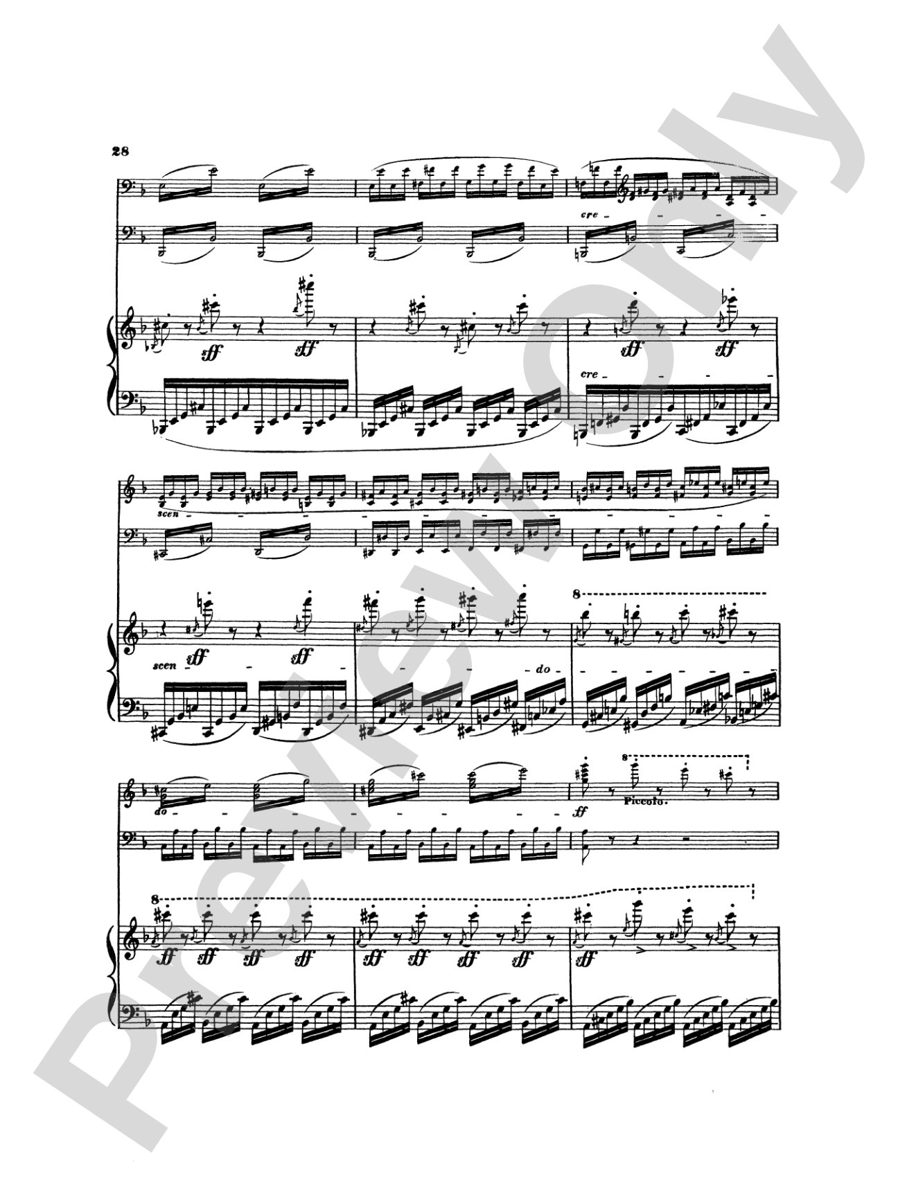 Litolff: Concerto Symphonique, Op. 102: Piano Duo (2 Pianos, 4 Hands) Book (2 copies required)