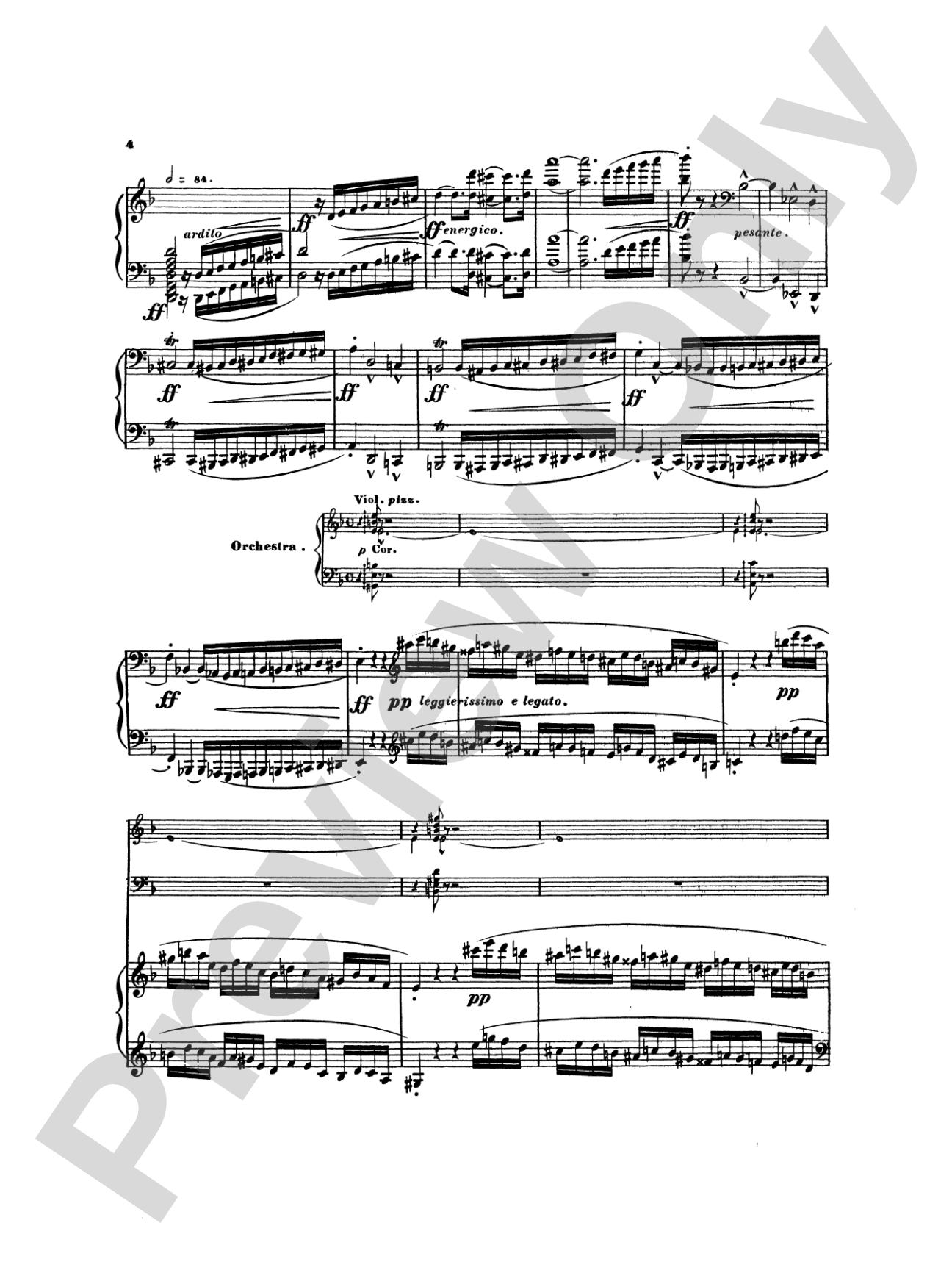 Litolff: Concerto Symphonique, Op. 102: Piano Duo (2 Pianos, 4 Hands) Book (2 copies required)