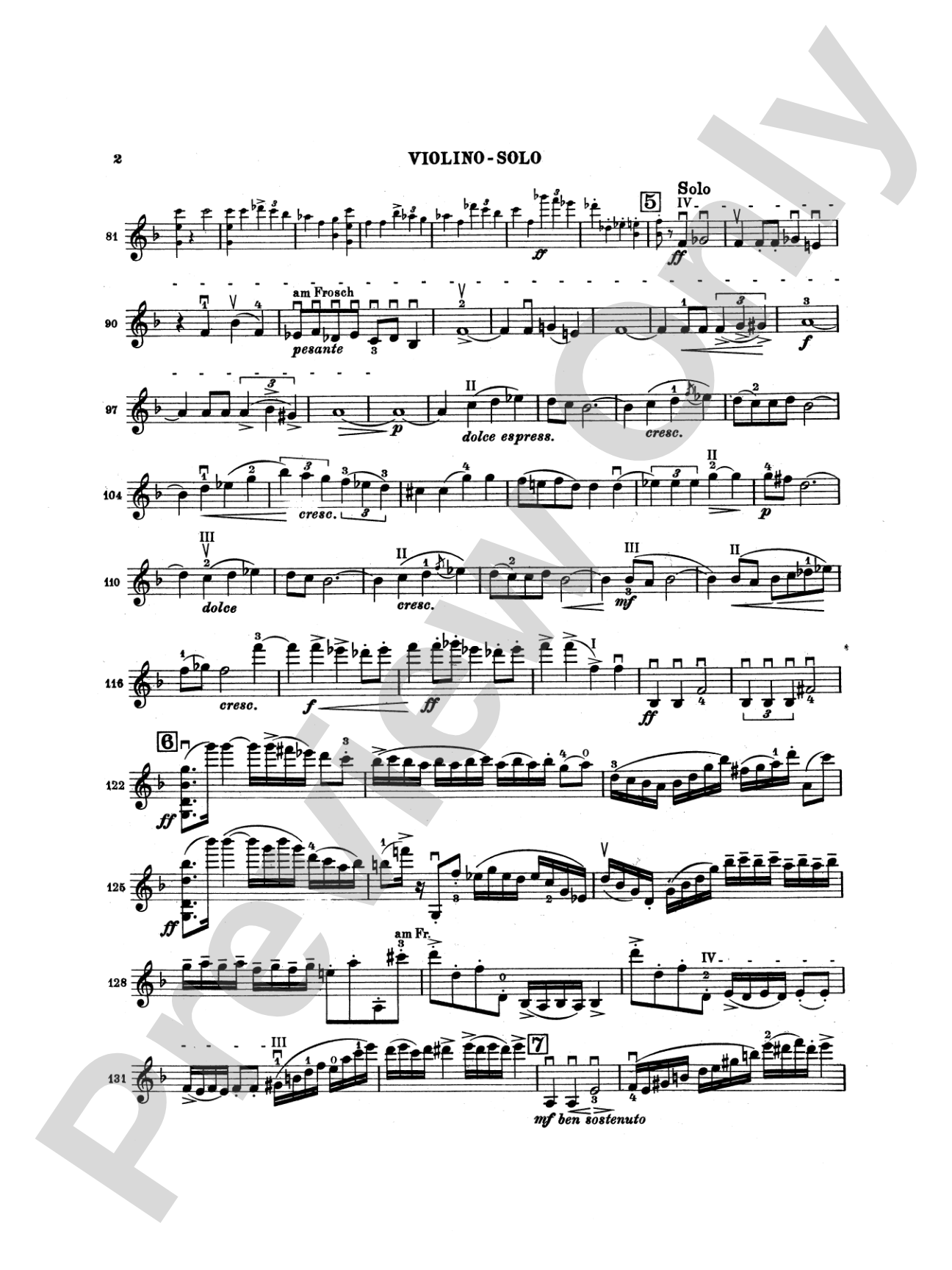 Lalo: Symphony Espagnole, Op. 21: Violin Book
