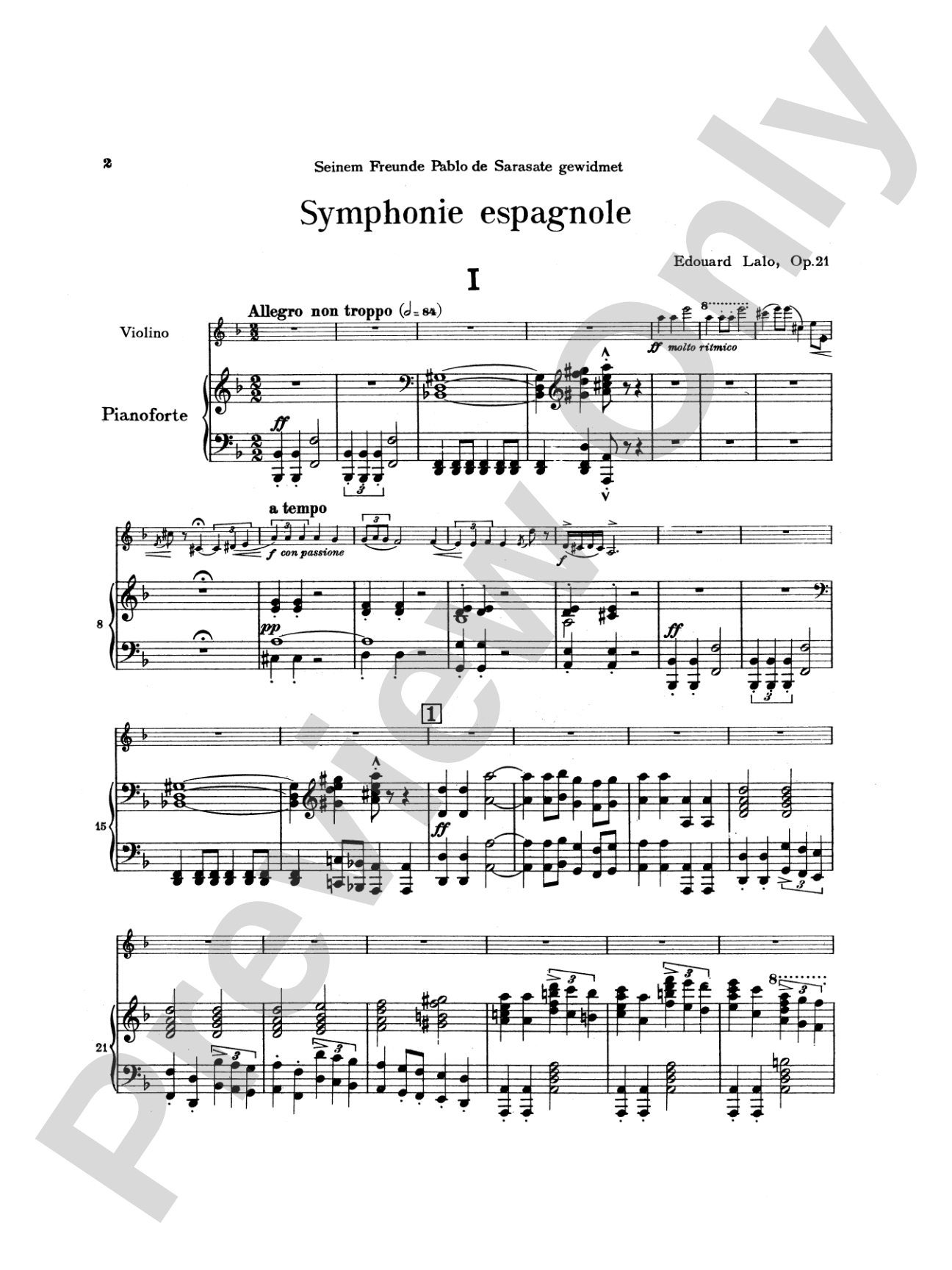 Lalo: Symphony Espagnole, Op. 21