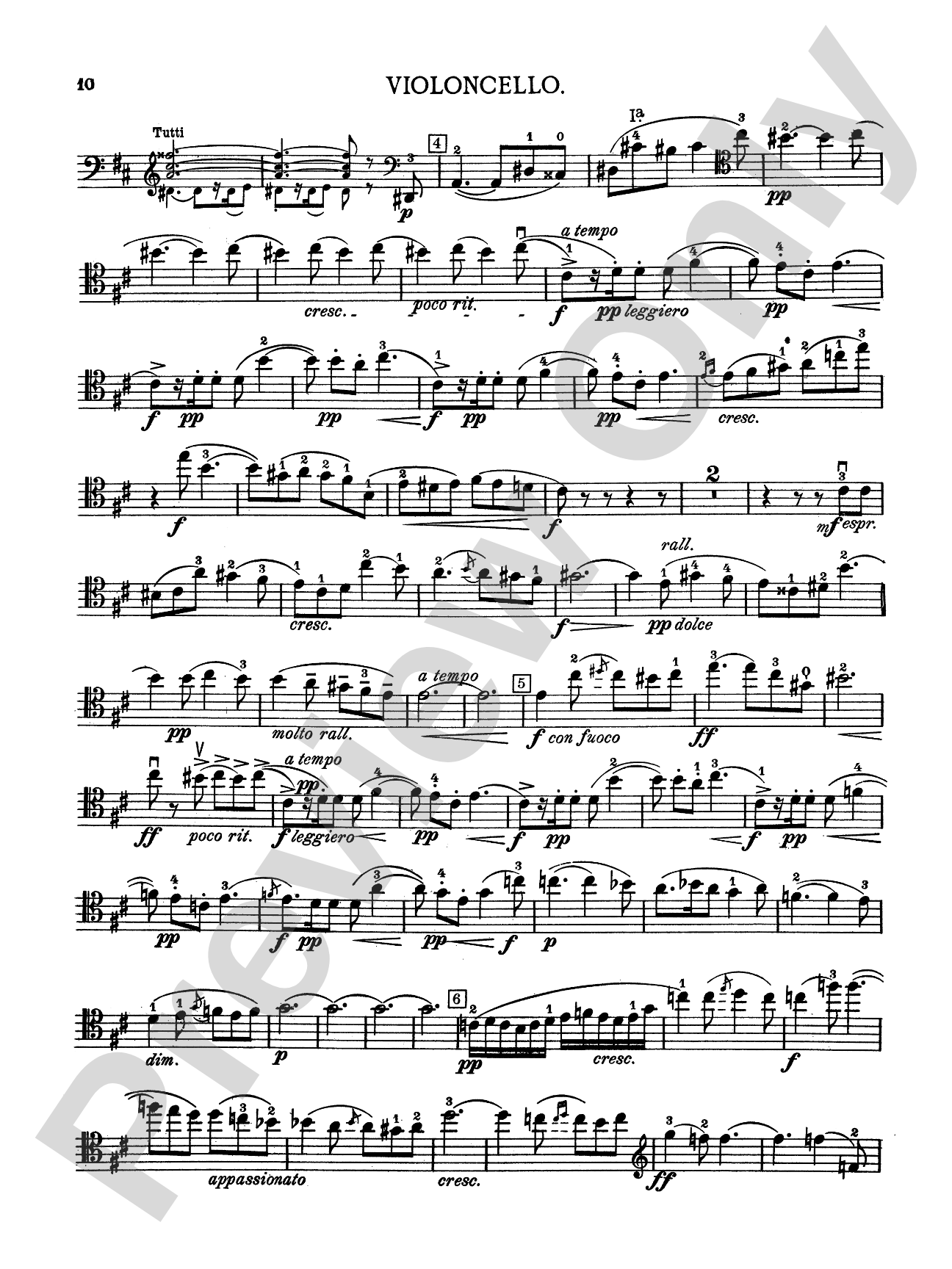 Lalo: Concerto in D Minor: Cello Book