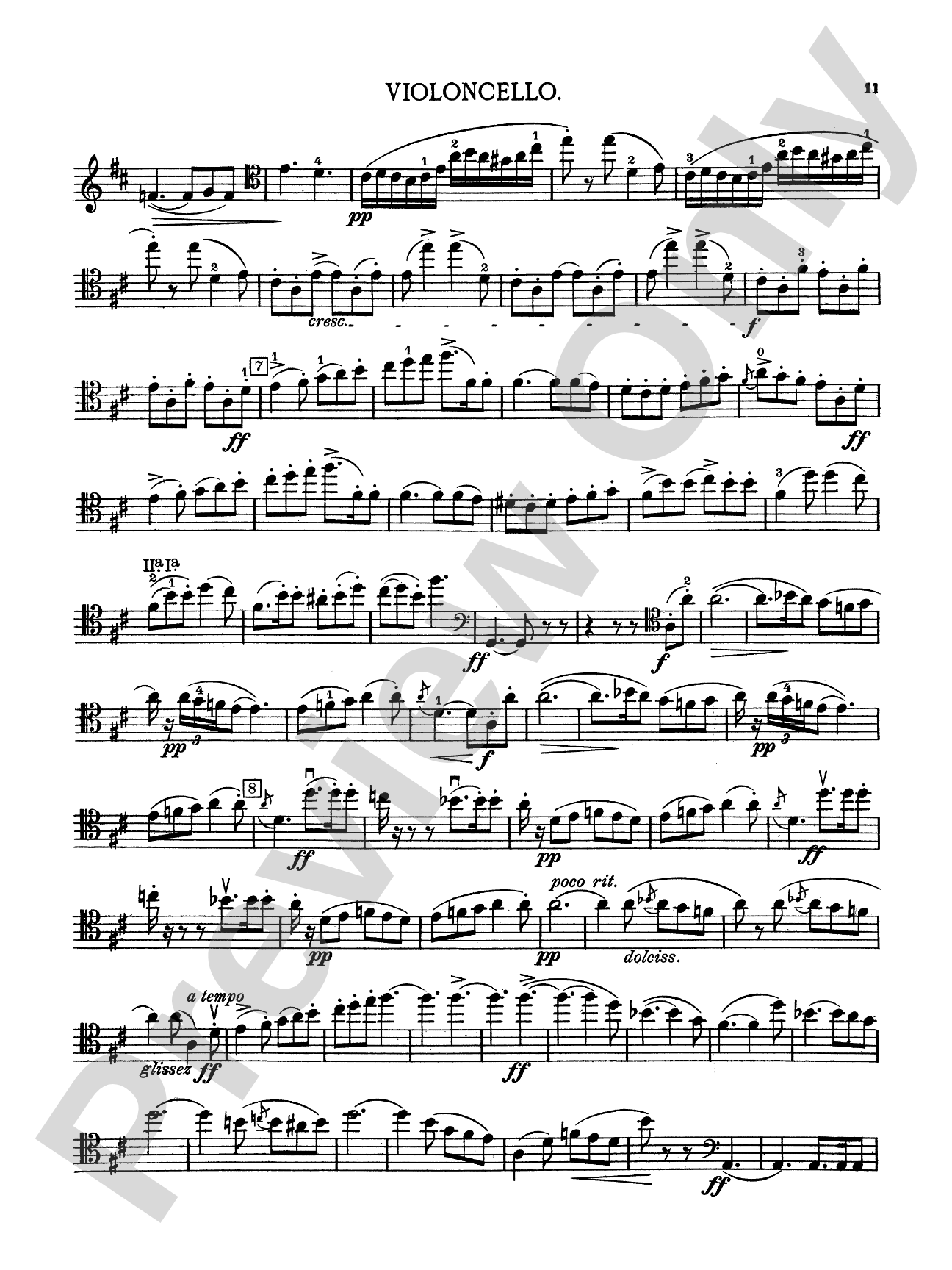 Lalo: Concerto in D Minor: Cello Book