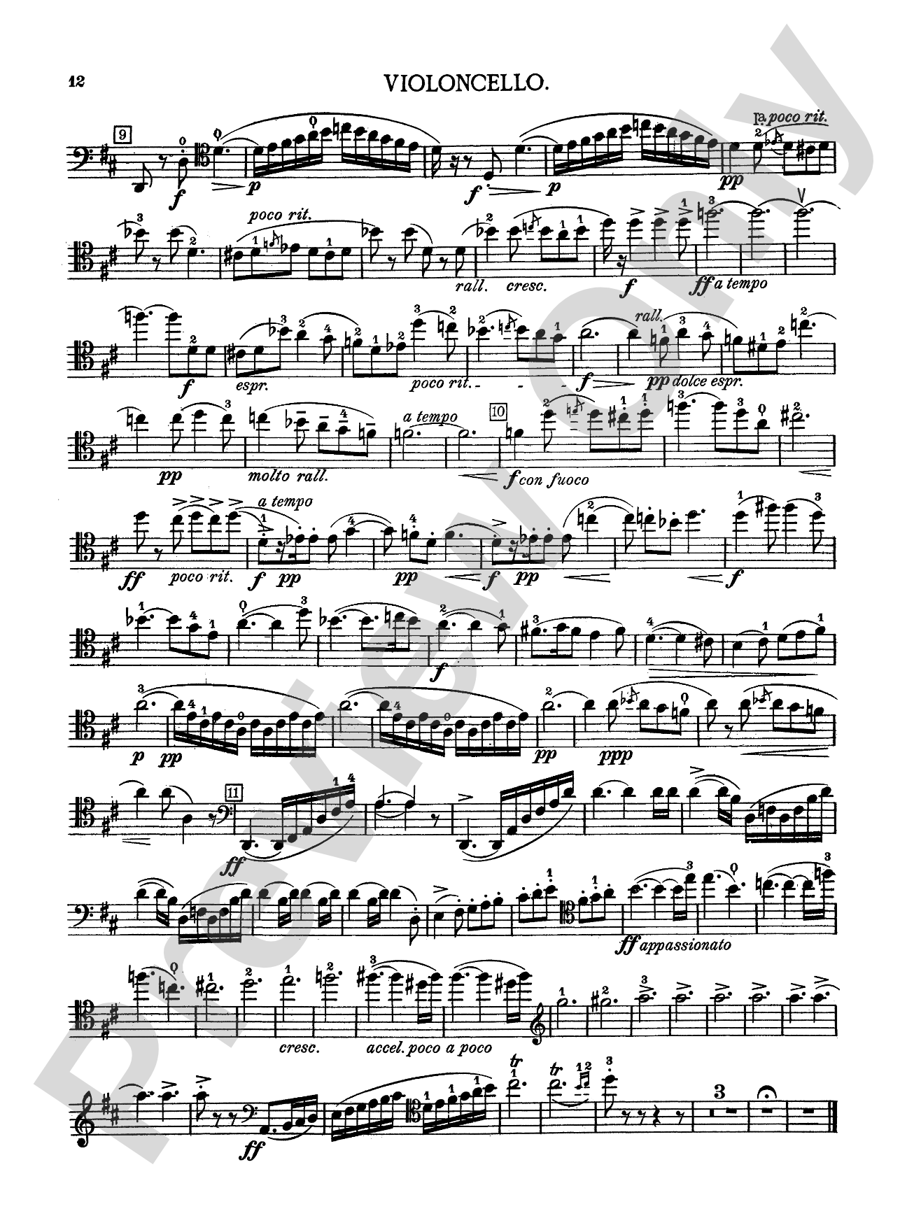 Lalo: Concerto in D Minor: Cello Book