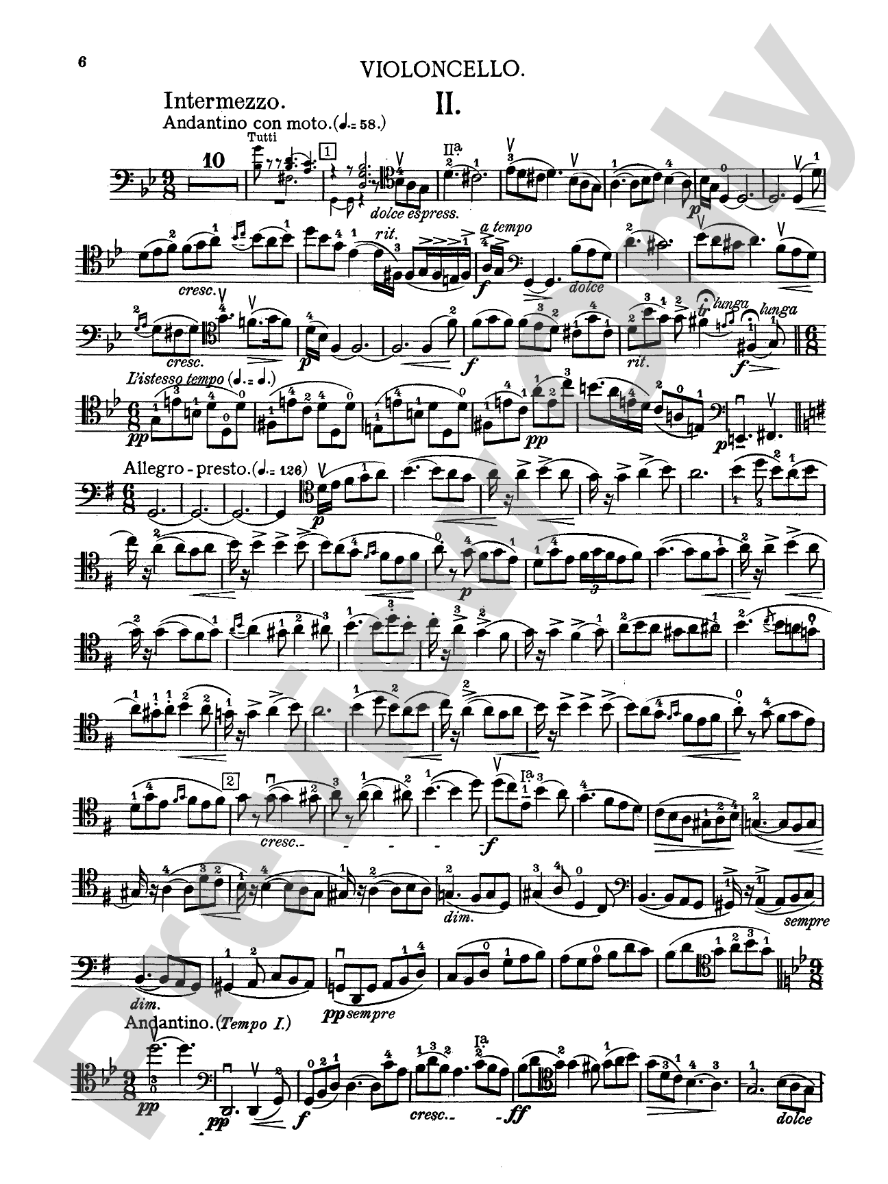 Lalo: Concerto in D Minor: Cello Book