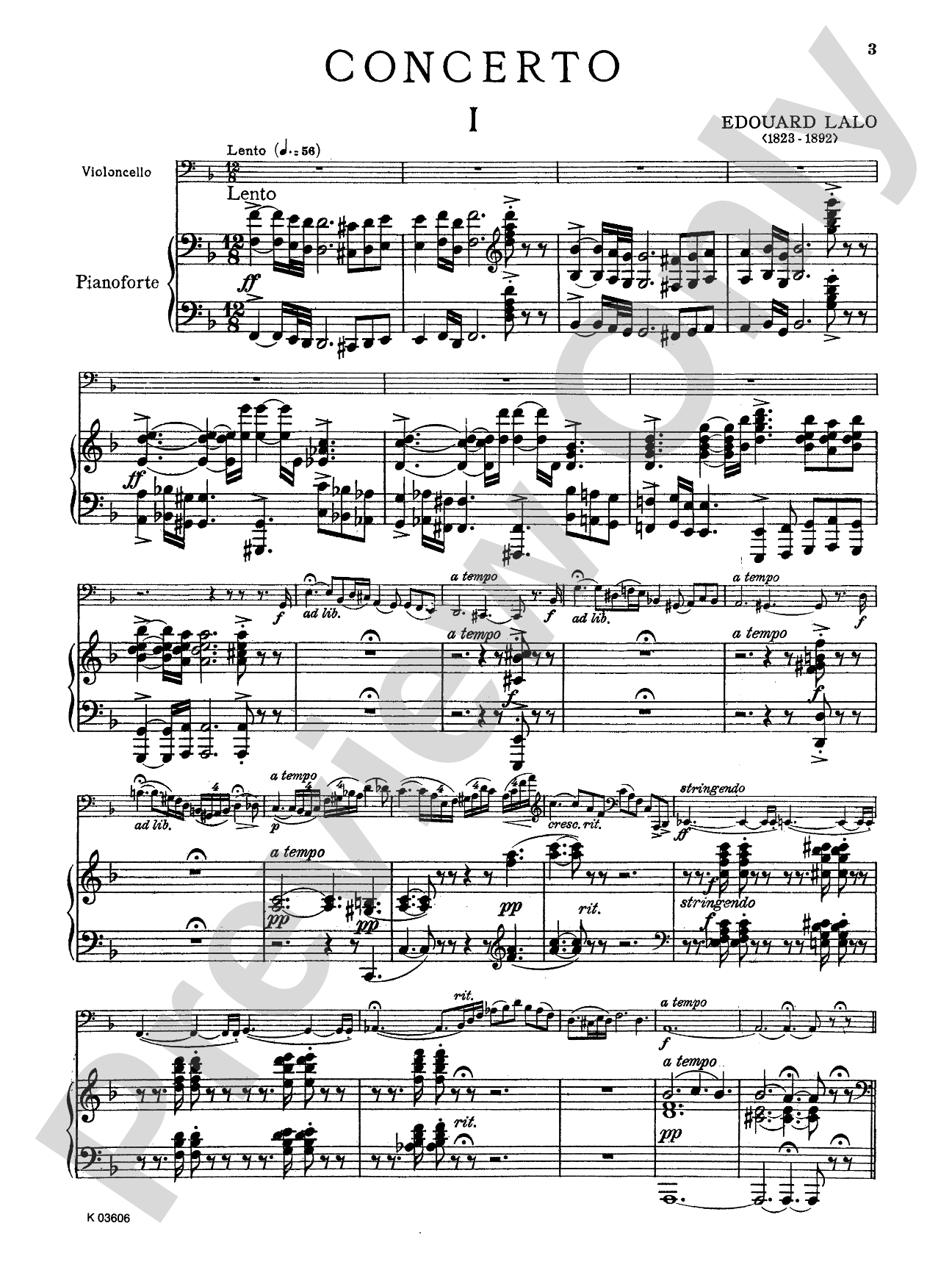 Lalo: Concerto in D Minor