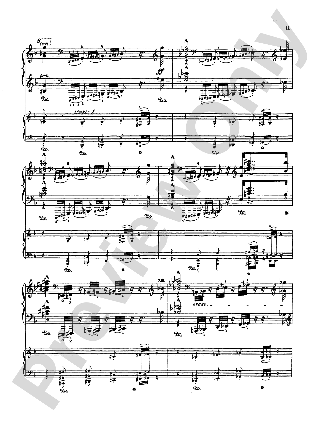 Liszt: Piano Concerto No. 2 in A Major: Piano Duo (2 Pianos, 4 Hands) Book (2 copies required)