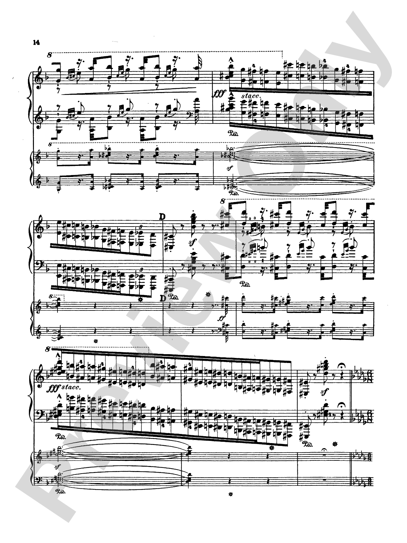 Liszt: Piano Concerto No. 2 in A Major: Piano Duo (2 Pianos, 4 Hands) Book (2 copies required)