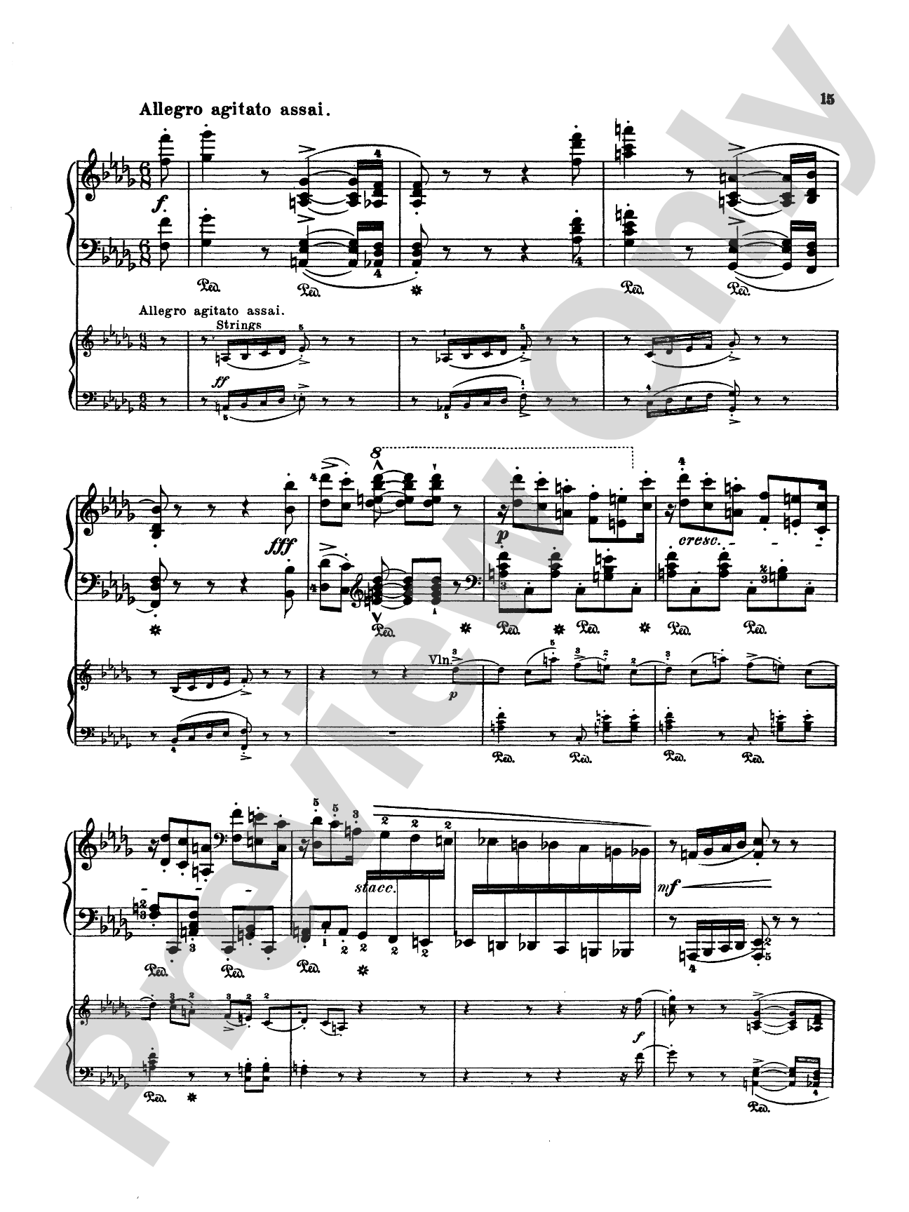 Liszt: Piano Concerto No. 2 in A Major: Piano Duo (2 Pianos, 4 Hands) Book (2 copies required)
