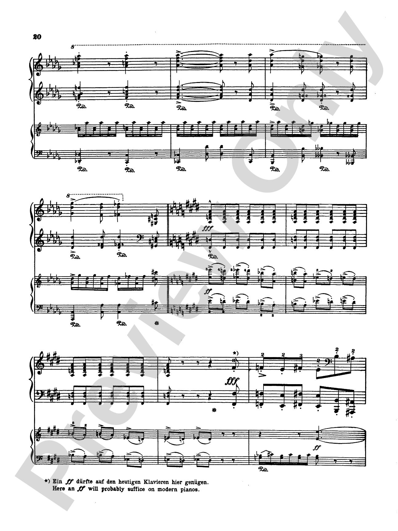 Liszt: Piano Concerto No. 2 in A Major: Piano Duo (2 Pianos, 4 Hands) Book (2 copies required)
