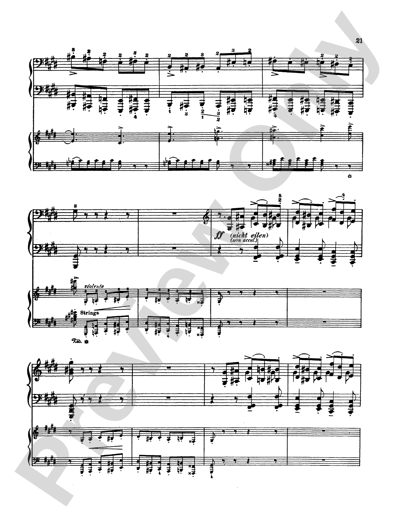 Liszt: Piano Concerto No. 2 in A Major: Piano Duo (2 Pianos, 4 Hands) Book (2 copies required)