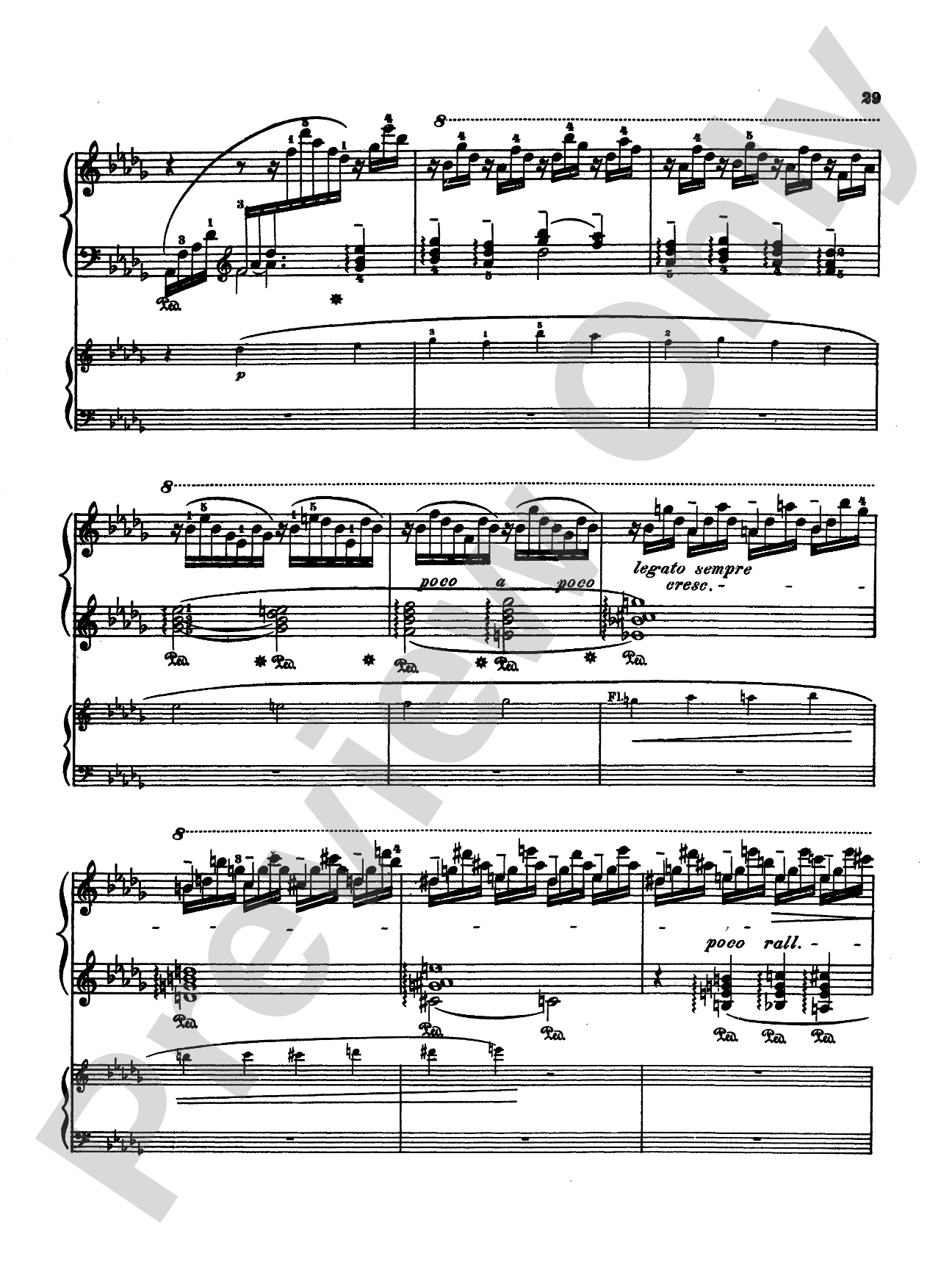 Liszt: Piano Concerto No. 2 in A Major: Piano Duo (2 Pianos, 4 Hands) Book (2 copies required)