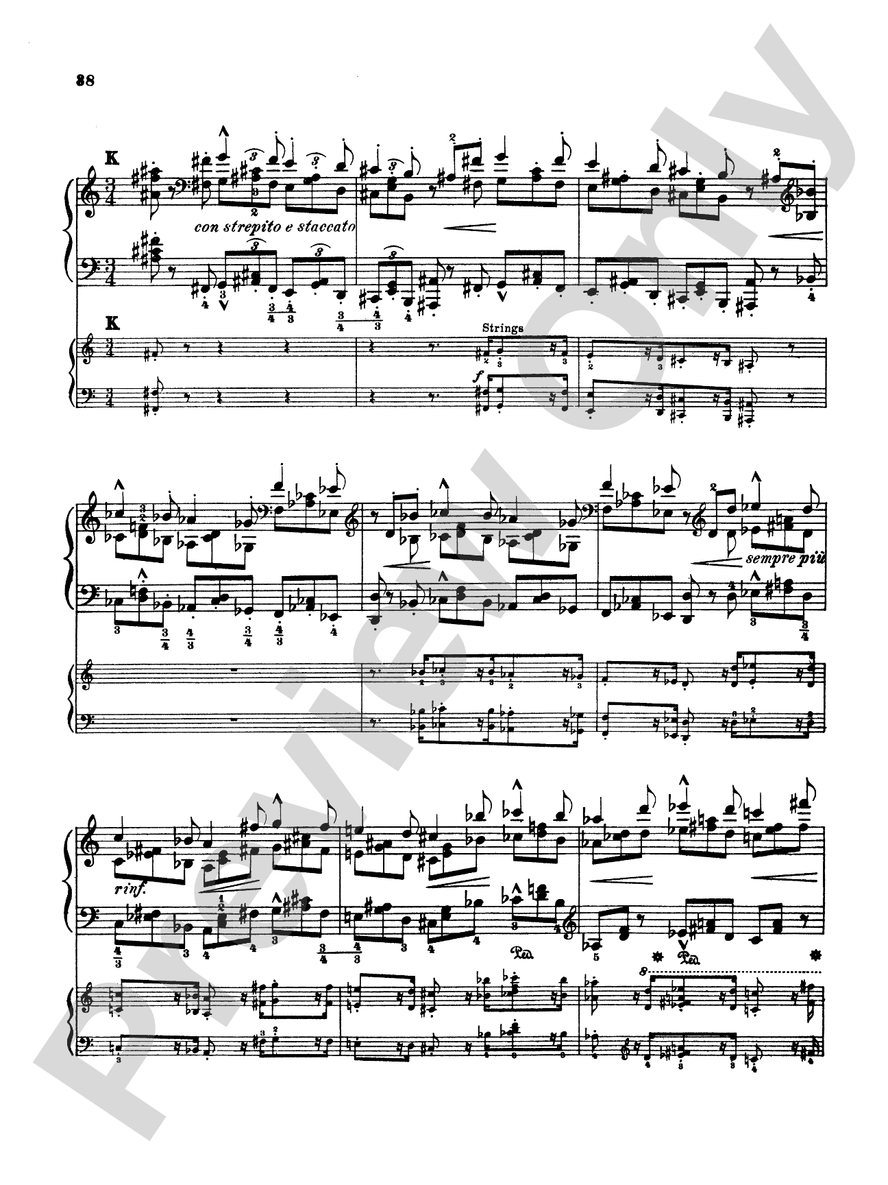Liszt: Piano Concerto No. 2 in A Major: Piano Duo (2 Pianos, 4 Hands) Book (2 copies required)