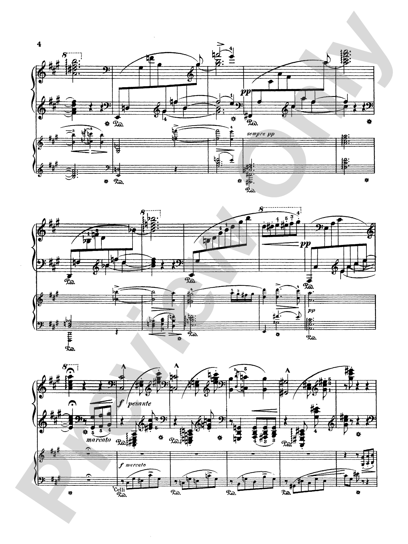 Liszt: Piano Concerto No. 2 in A Major: Piano Duo (2 Pianos, 4 Hands) Book (2 copies required)