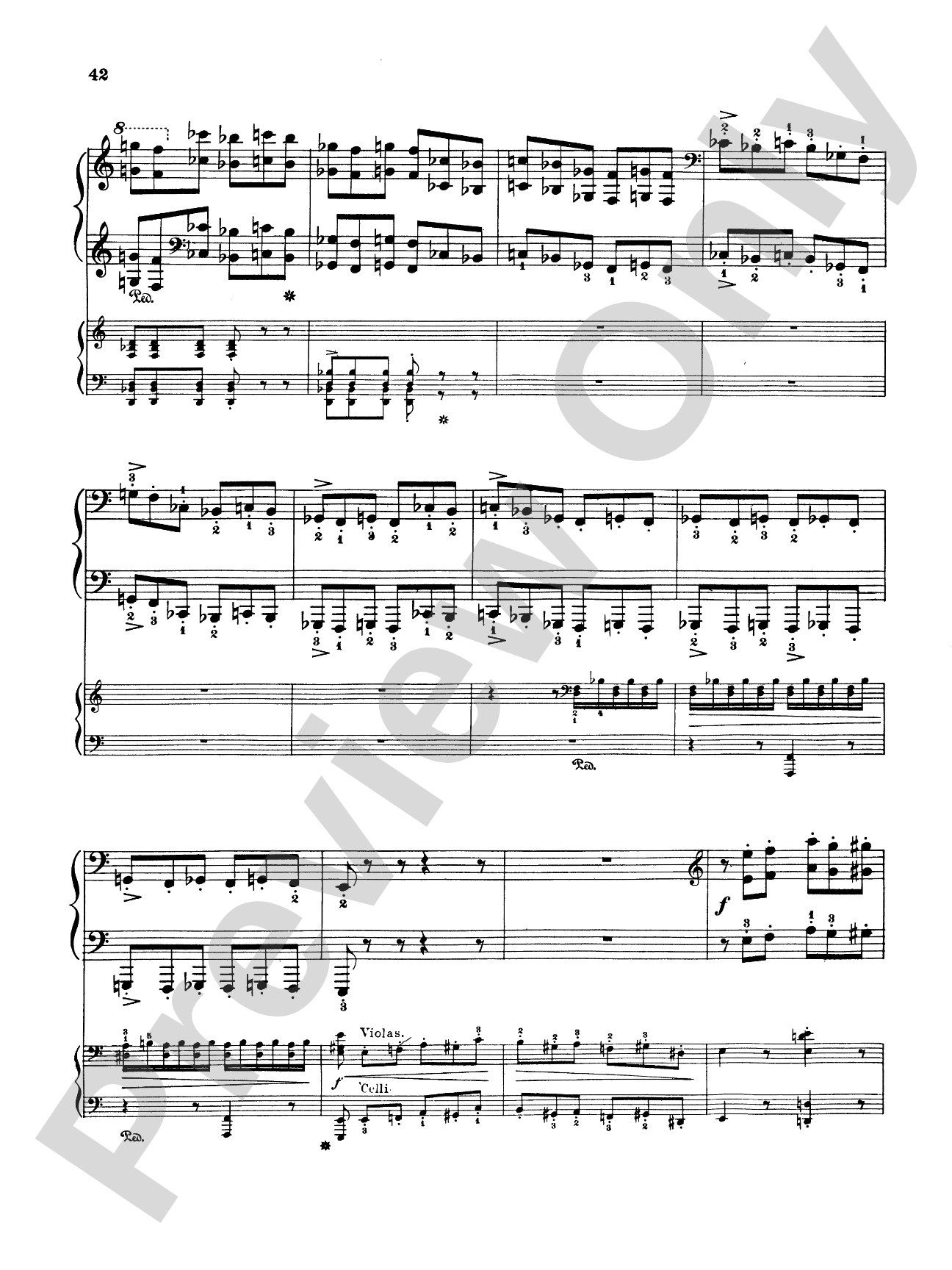 Liszt: Piano Concerto No. 2 in A Major: Piano Duo (2 Pianos, 4 Hands) Book (2 copies required)