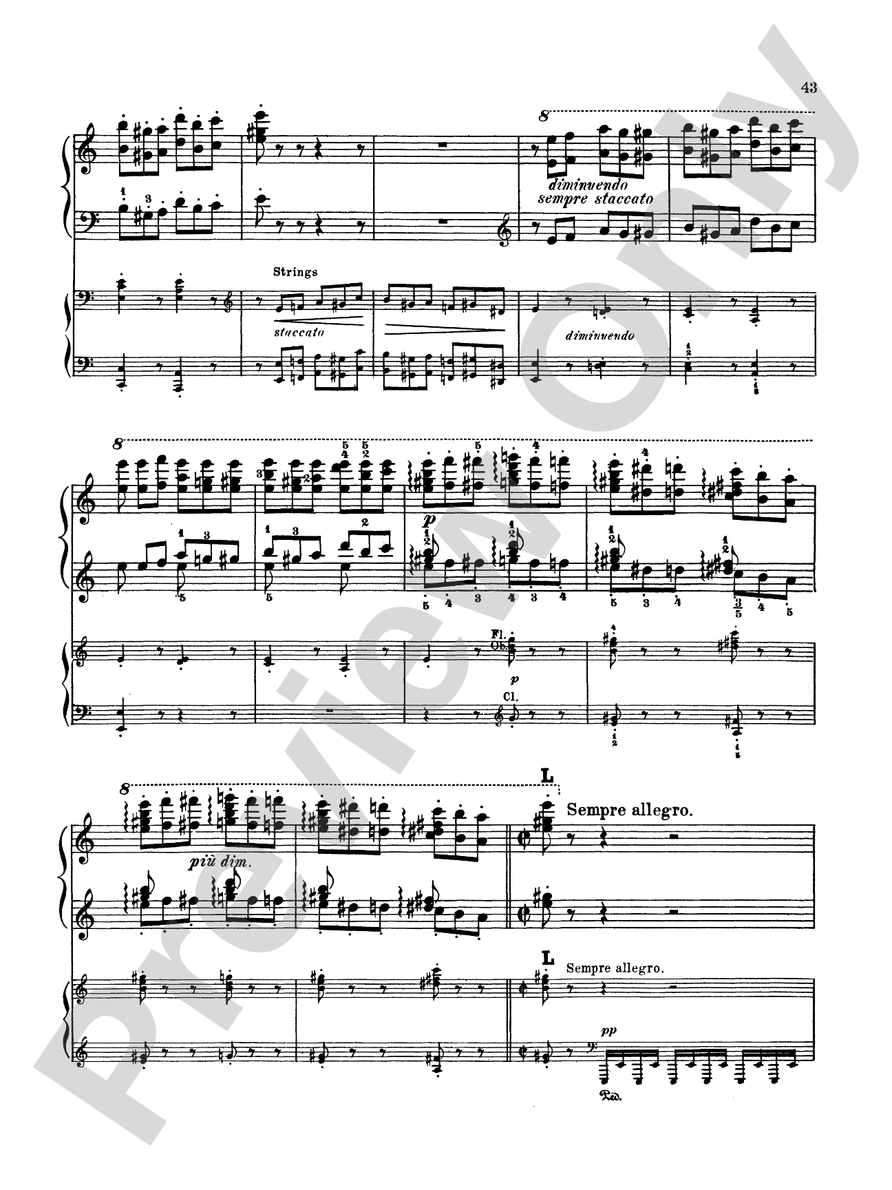 Liszt: Piano Concerto No. 2 in A Major: Piano Duo (2 Pianos, 4 Hands) Book (2 copies required)