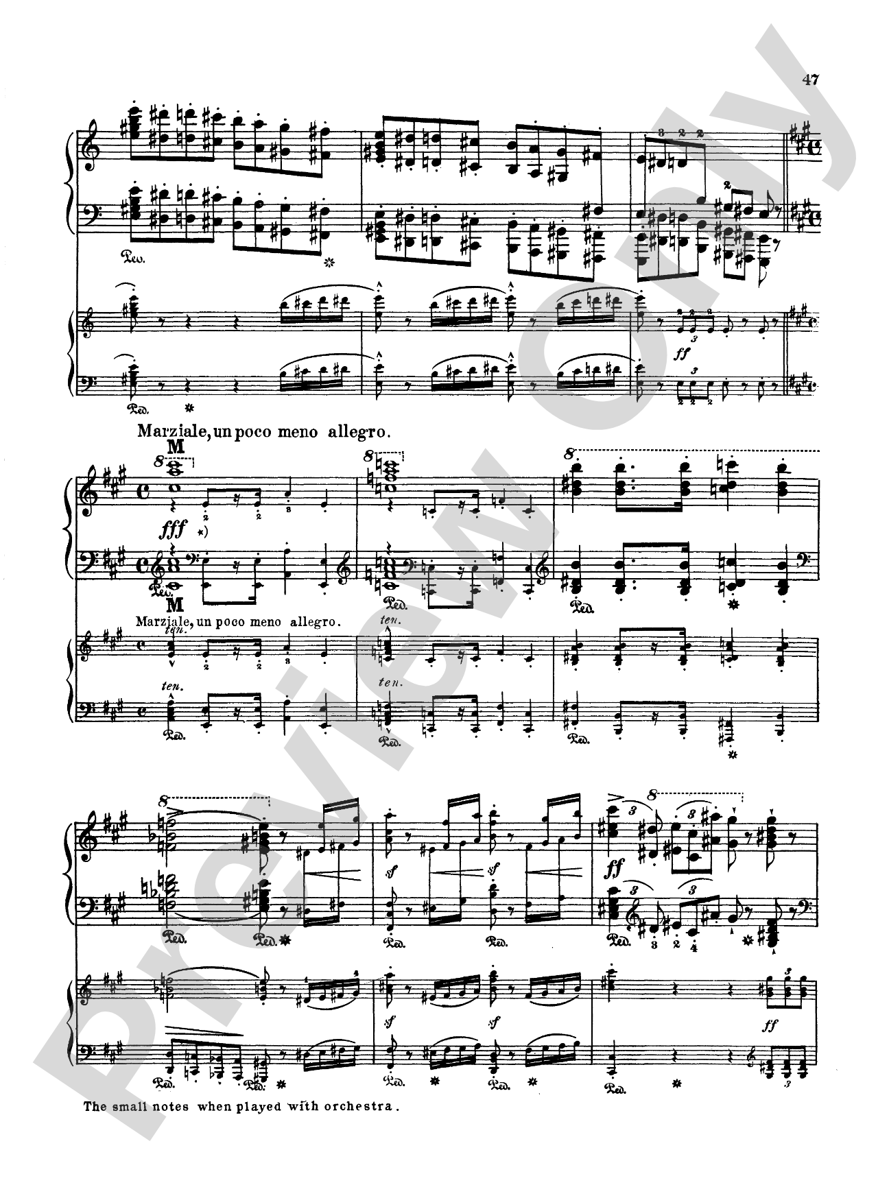 Liszt: Piano Concerto No. 2 in A Major: Piano Duo (2 Pianos, 4 Hands) Book (2 copies required)