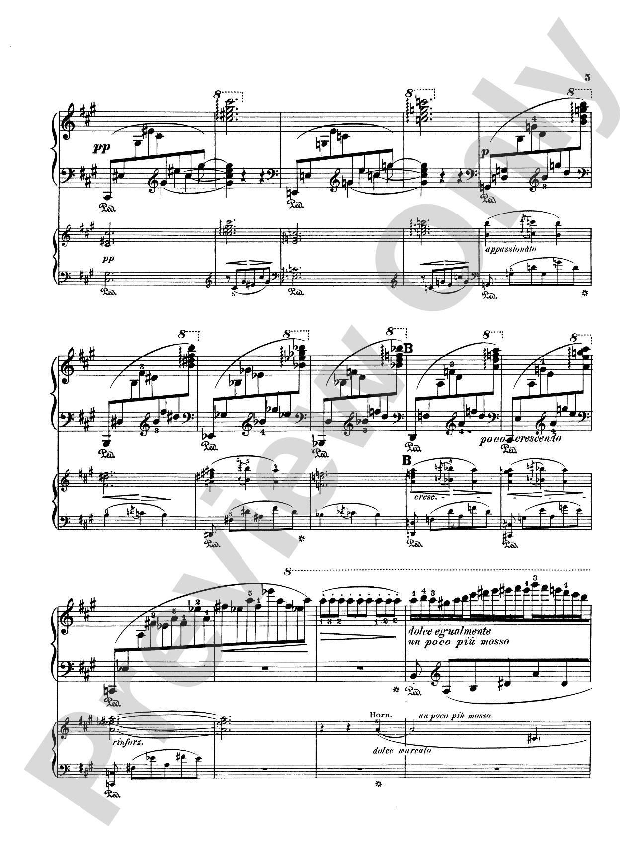Liszt: Piano Concerto No. 2 in A Major: Piano Duo (2 Pianos, 4 Hands) Book (2 copies required)