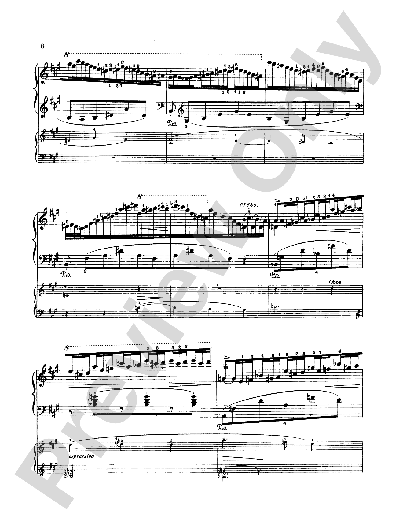 Liszt: Piano Concerto No. 2 in A Major: Piano Duo (2 Pianos, 4 Hands) Book (2 copies required)