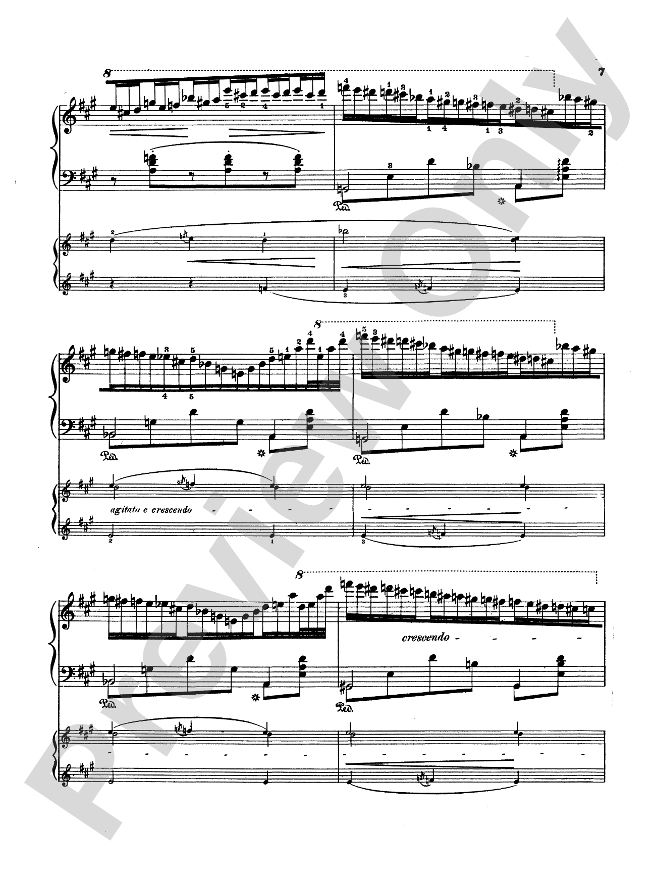 Liszt: Piano Concerto No. 2 in A Major: Piano Duo (2 Pianos, 4 Hands) Book (2 copies required)