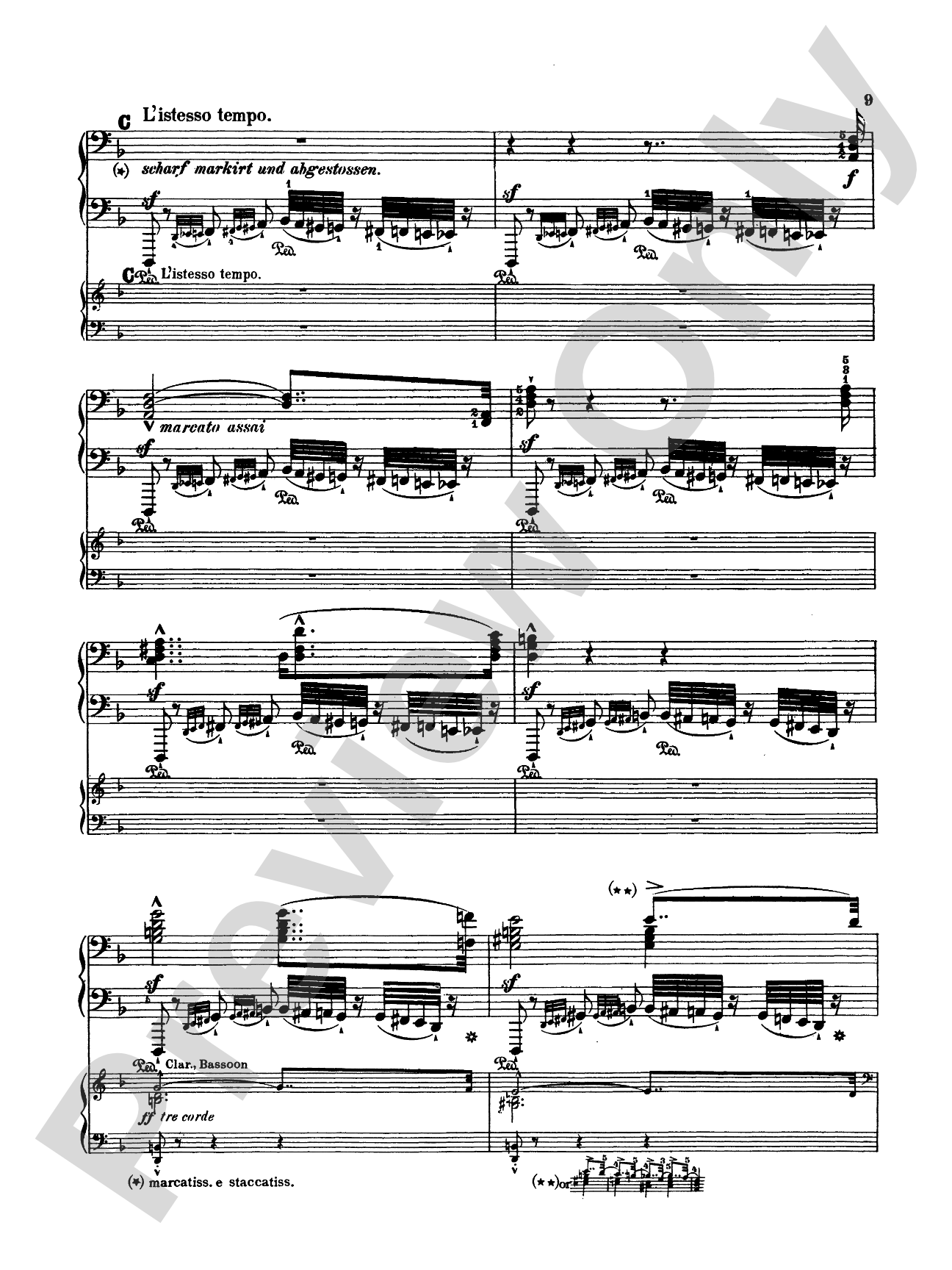 Liszt: Piano Concerto No. 2 in A Major: Piano Duo (2 Pianos, 4 Hands) Book (2 copies required)