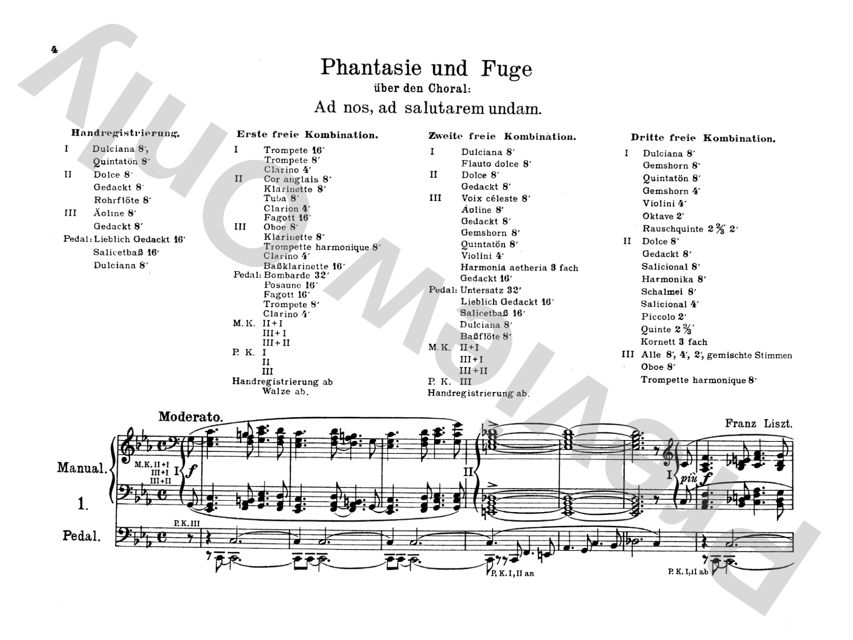 Liszt: Organ Works, Volume II: Organ Comb Bound Book