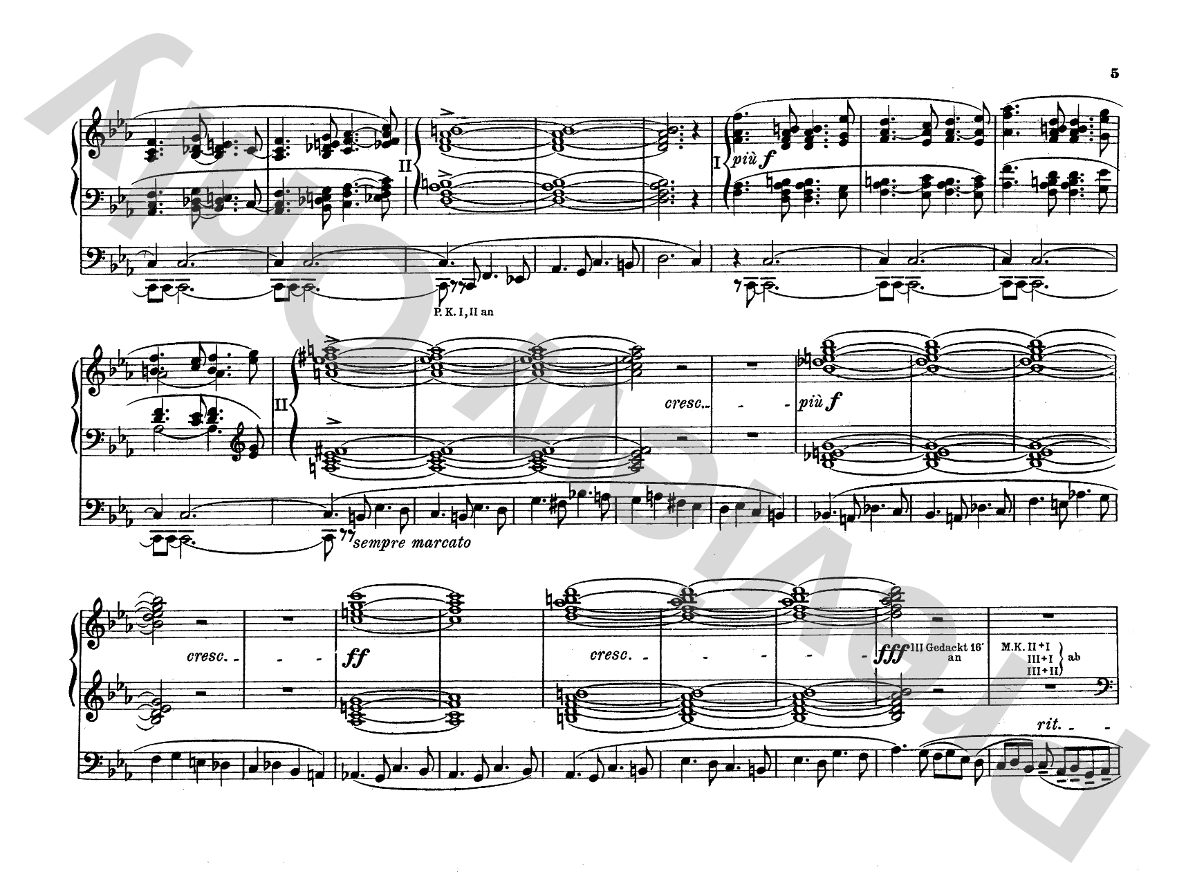 Liszt: Organ Works, Volume II: Organ Comb Bound Book