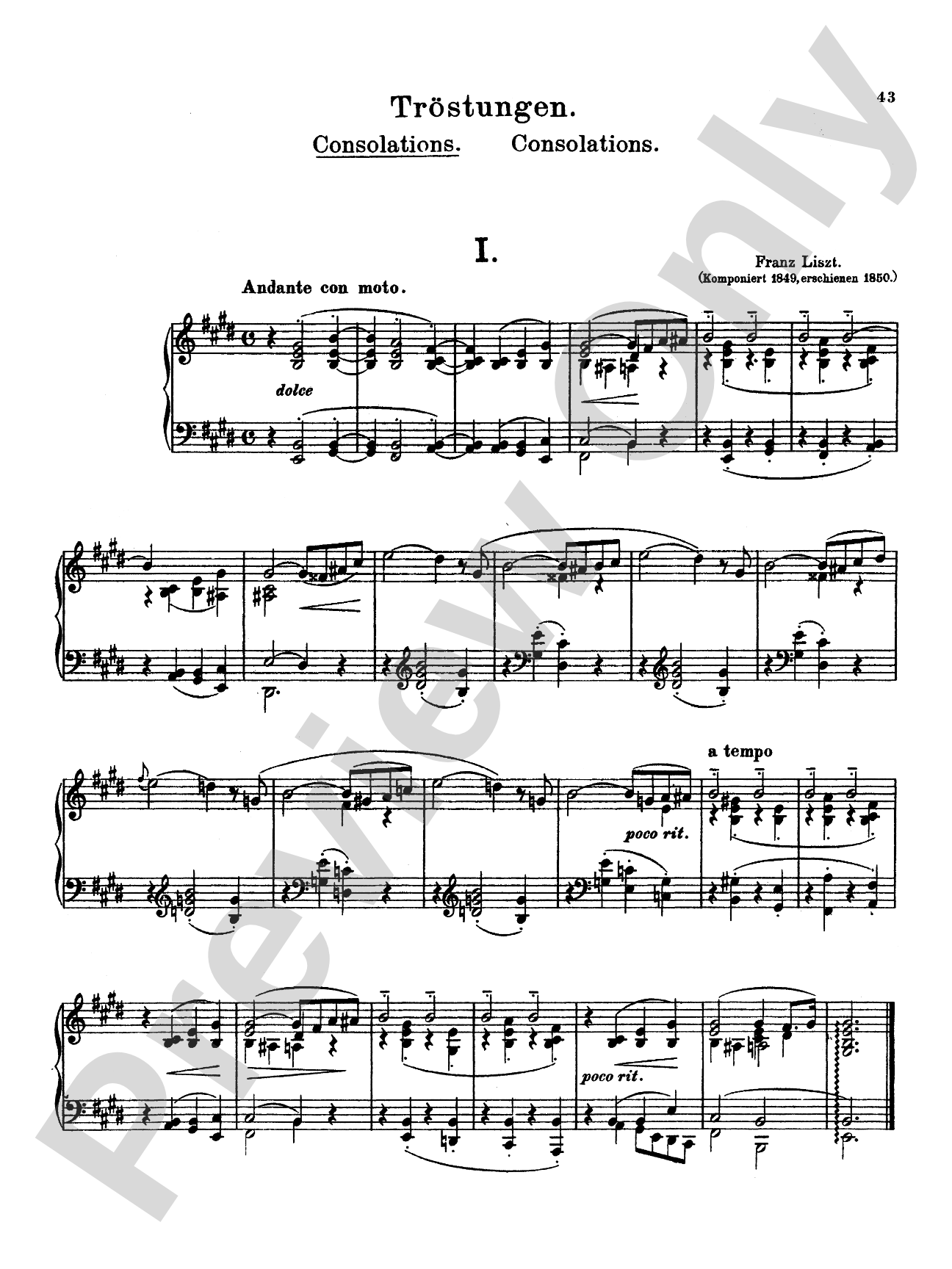 Liszt: Album I
